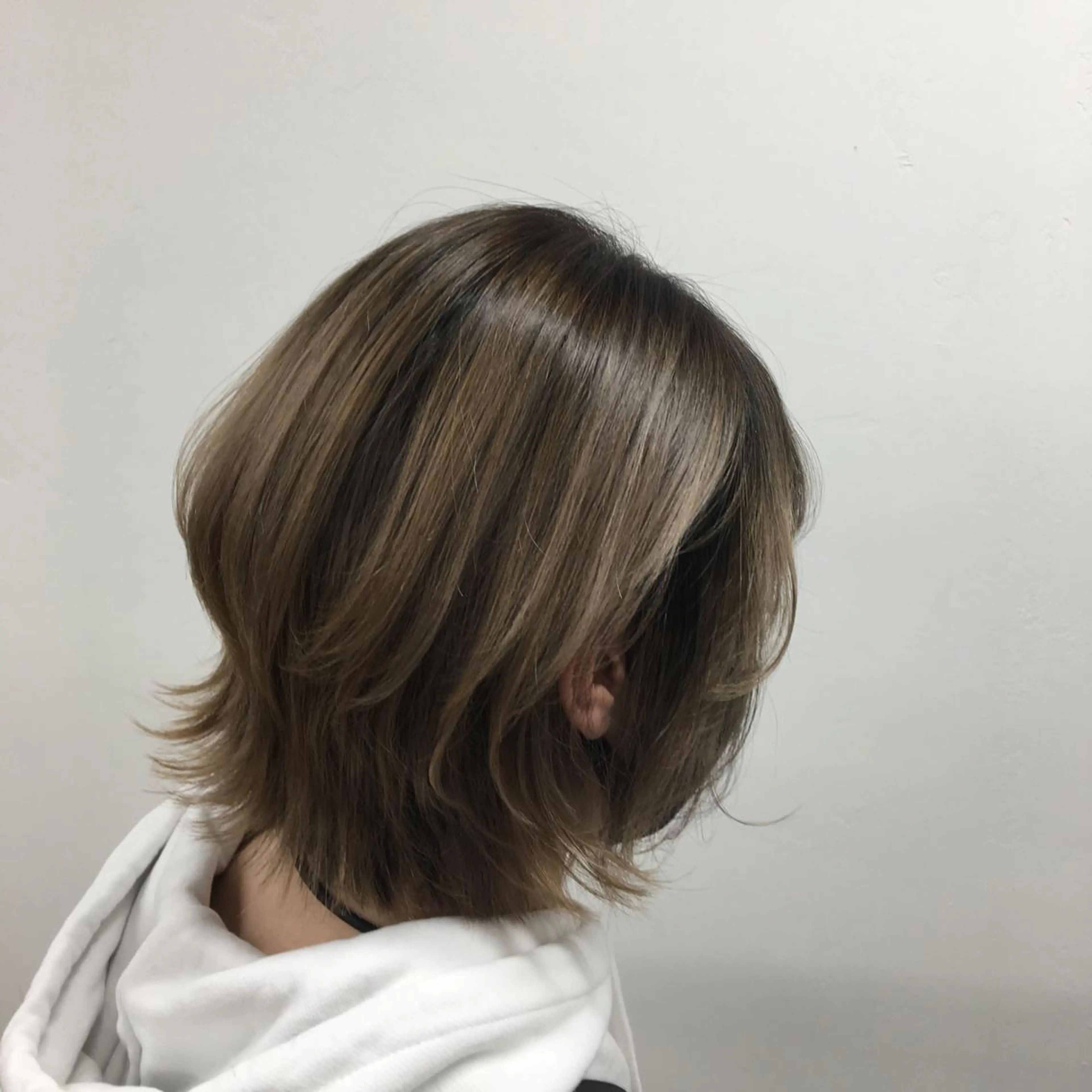 ミディアム パーマ current所属・🌈透明感カラー🌈 レイヤー🌈髙橋優也のヘアスタイル