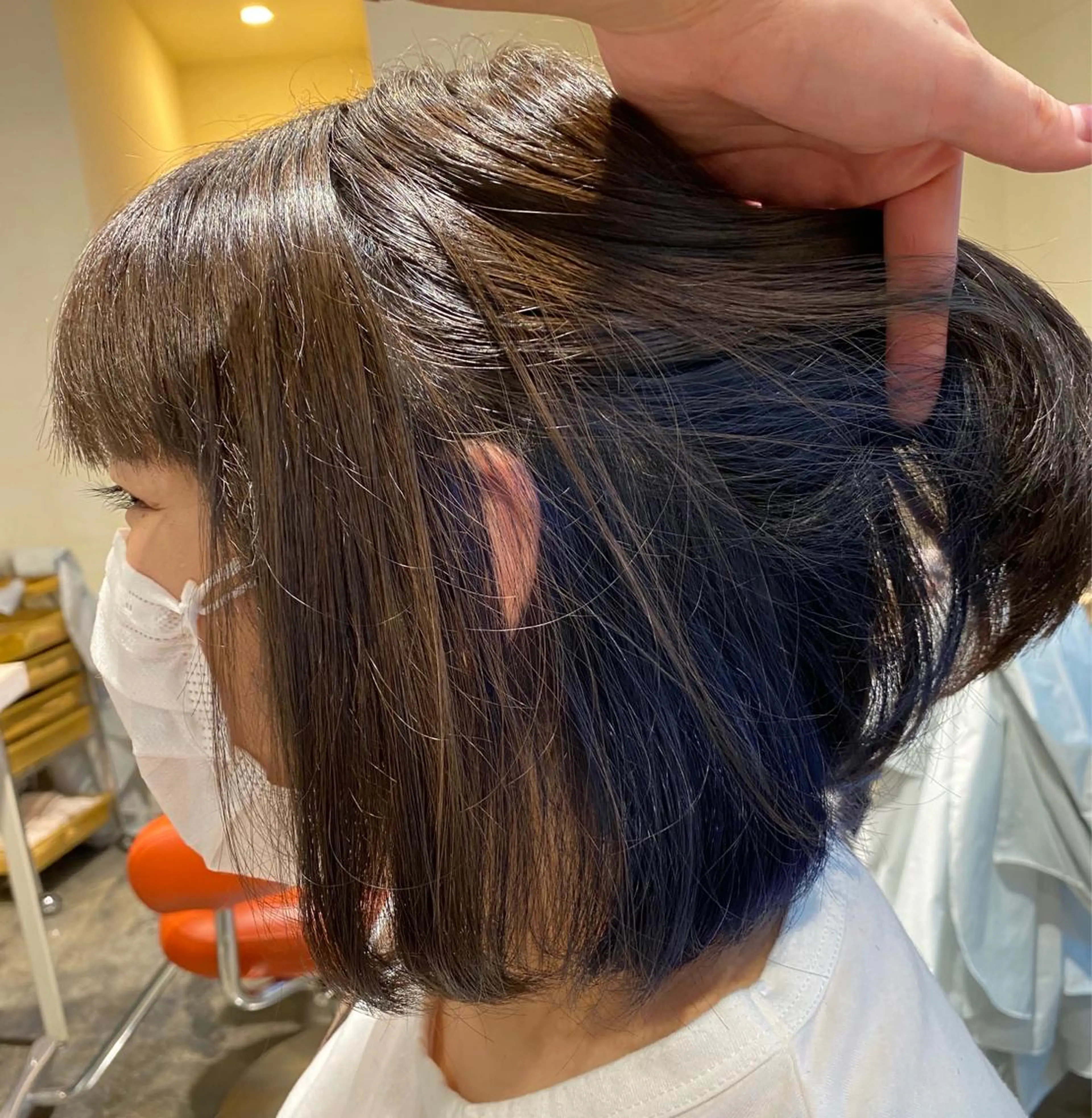 カラー ブルーカラー Salonde  COCO所属・メンズパーマ/ RIOのヘアスタイル
