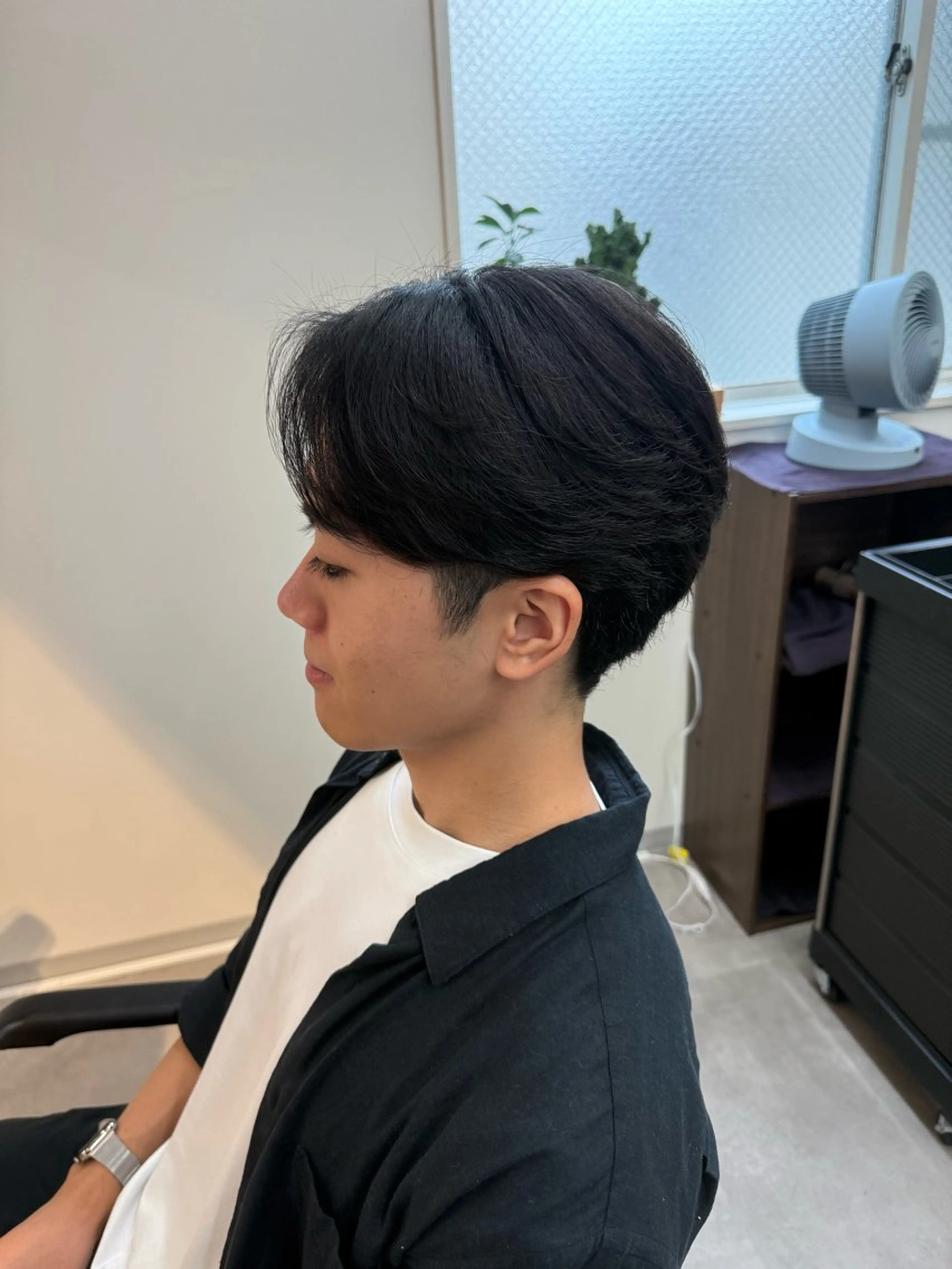 メンズ センターパート ダウンパーマ フェザーパーマ カルマパーマ メンズ韓国風 カット 縮毛矯正 トリートメント ✂️曲がる縮毛矯正✨ MEN'S/髪質改善のヘアスタイル