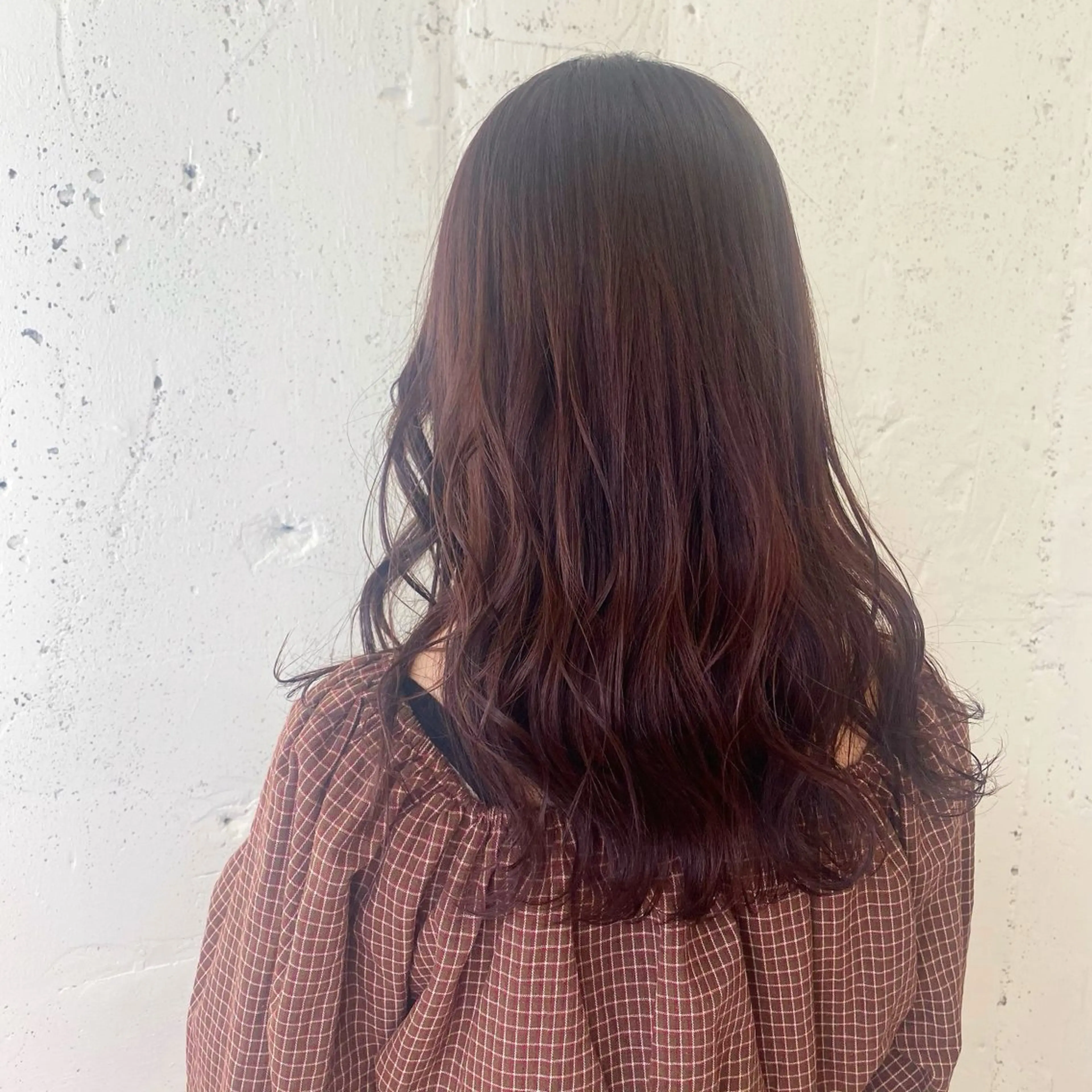 セミロング カラー 透明感カラー🎀／ マツエクのヘアスタイル