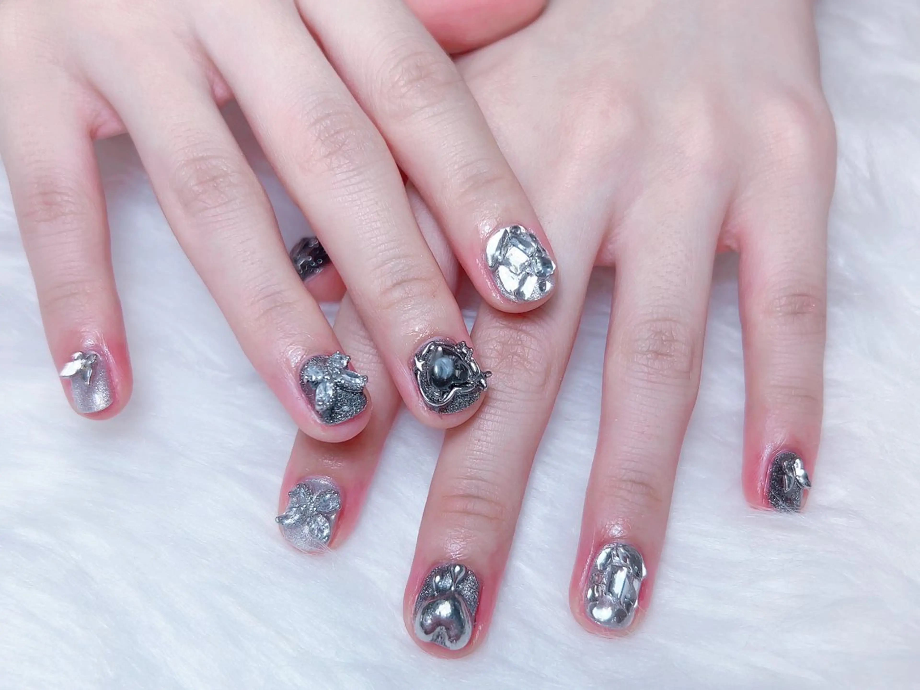 ネイル ハンドネイル M🌷nail 長さだし専門店のネイルデザイン