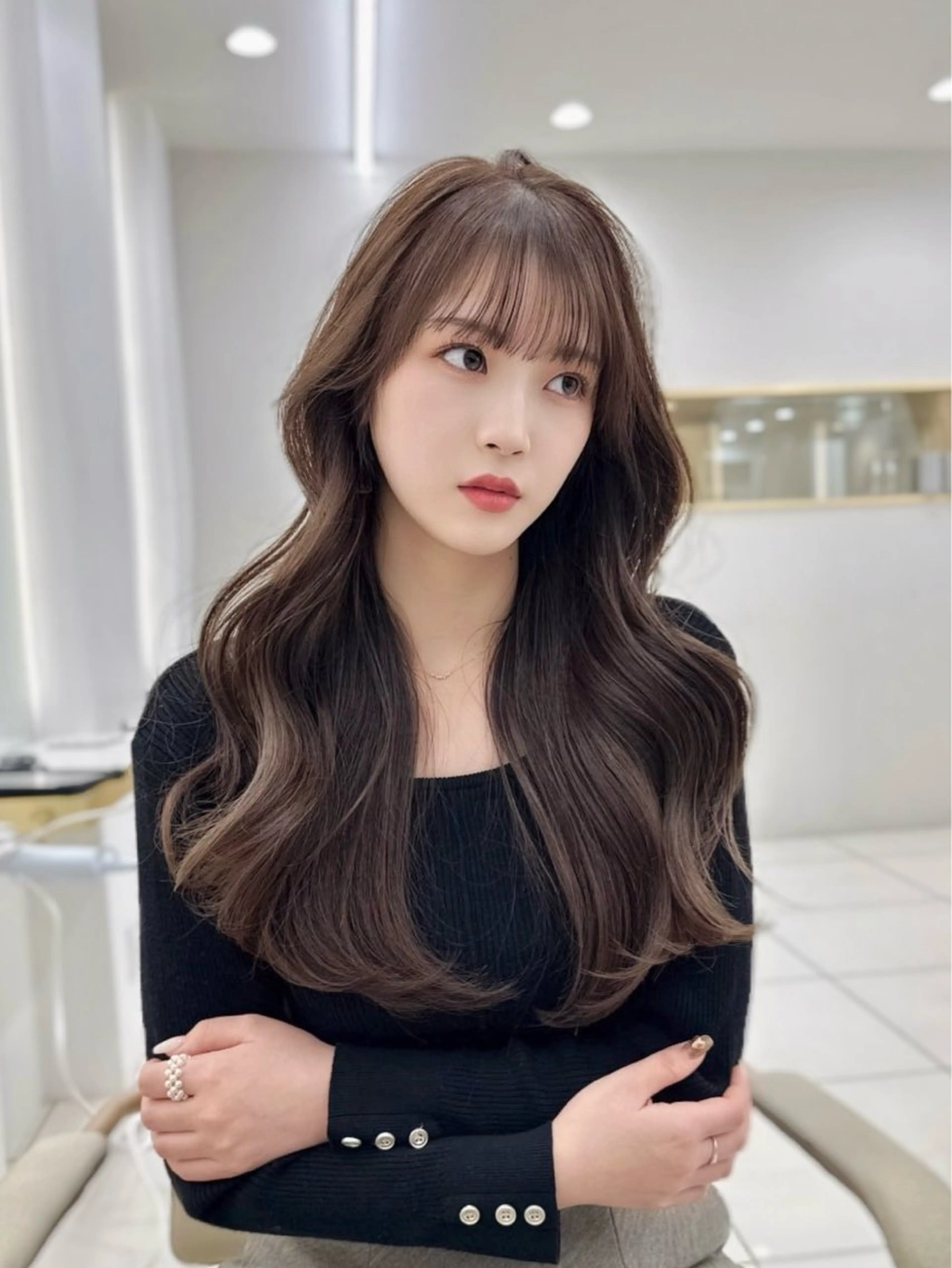 ロング カラー MAEUL luna所属・前髪顔周り/レイヤー 韓国/桔川恒のヘアスタイル