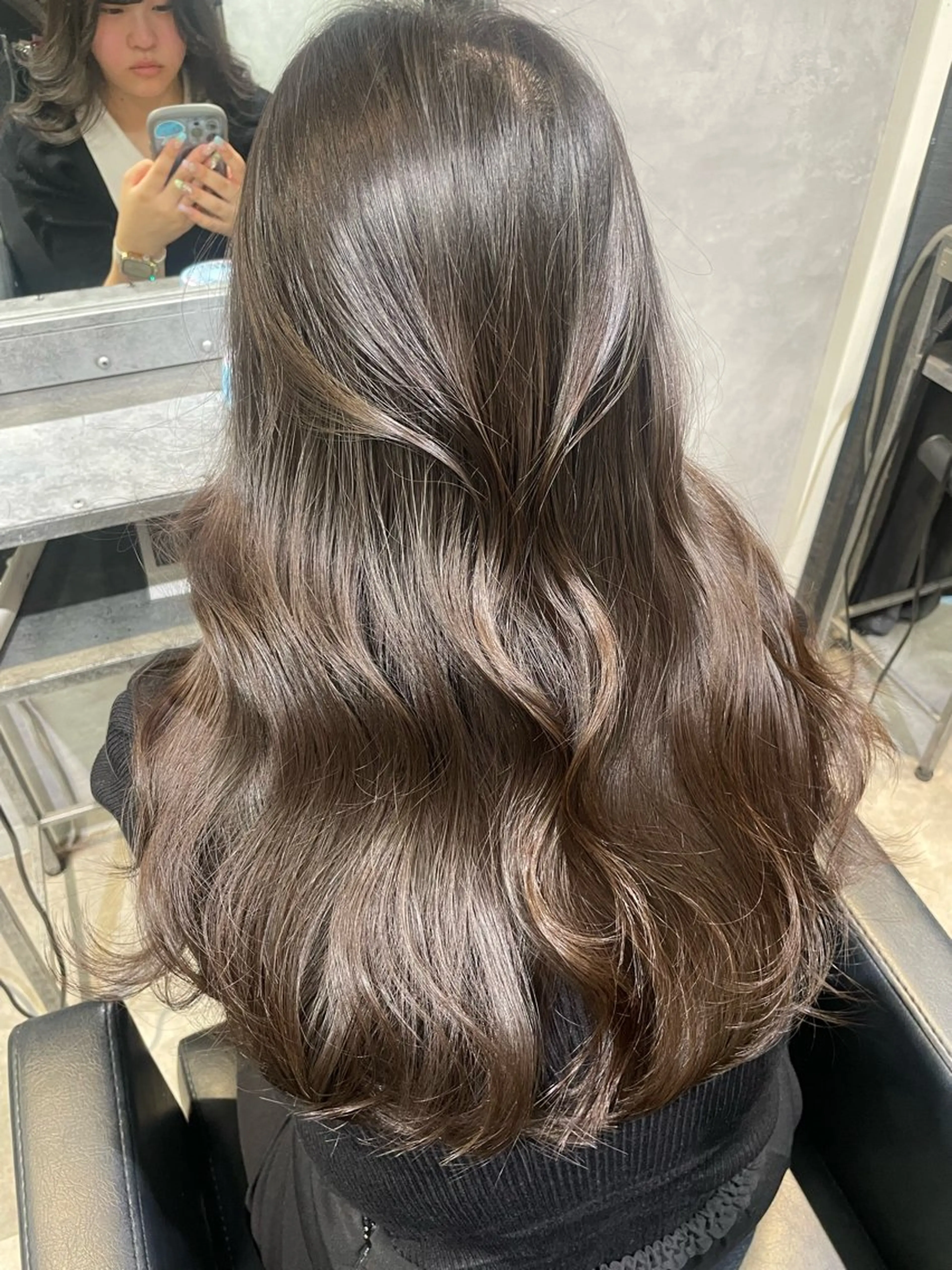 ロング 韓国風ヘア ヘアセット mimiiy fukaのヘアスタイル