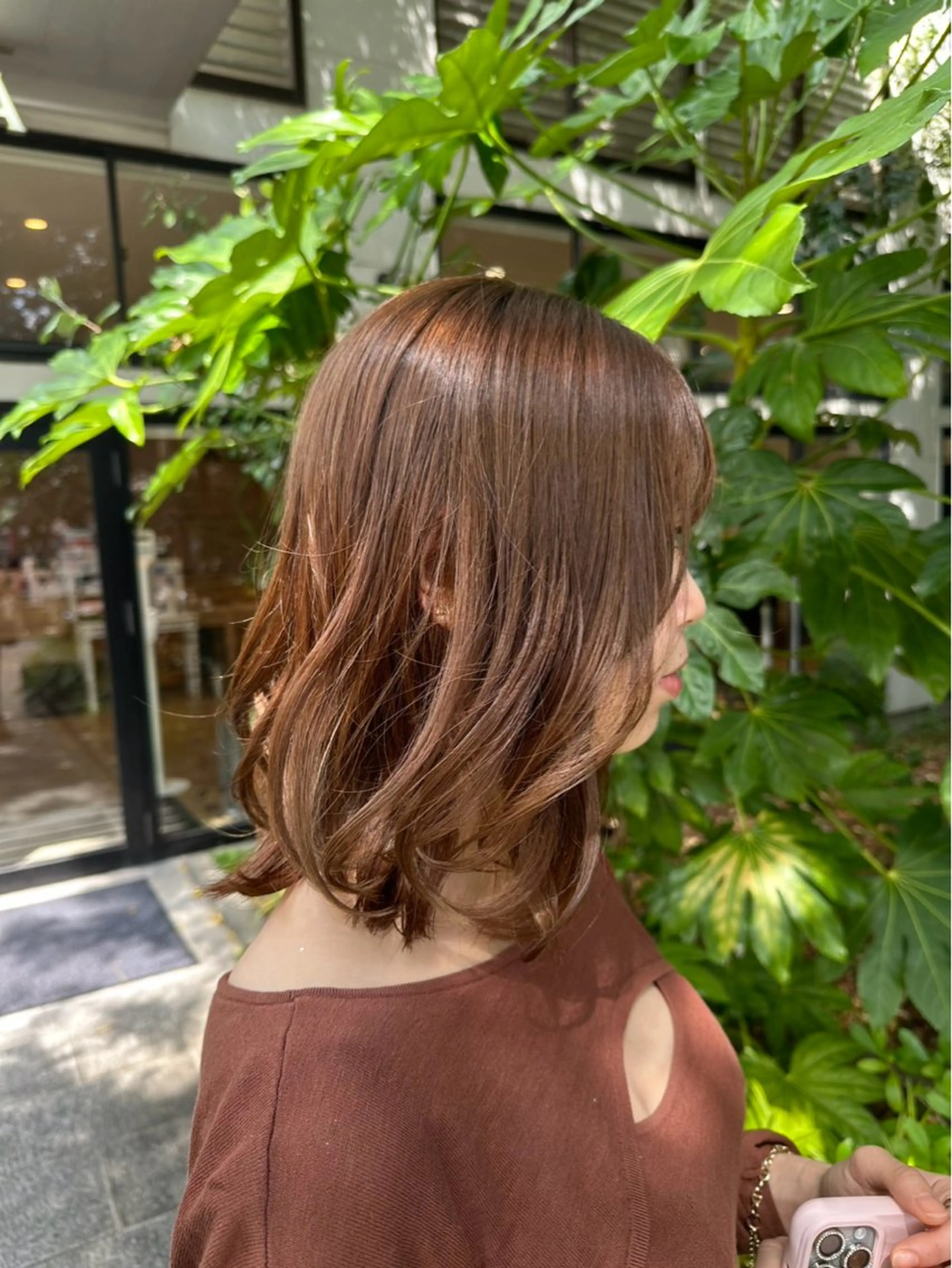 ミディアム ヘアカラー 垣村 艶樹のヘアスタイル