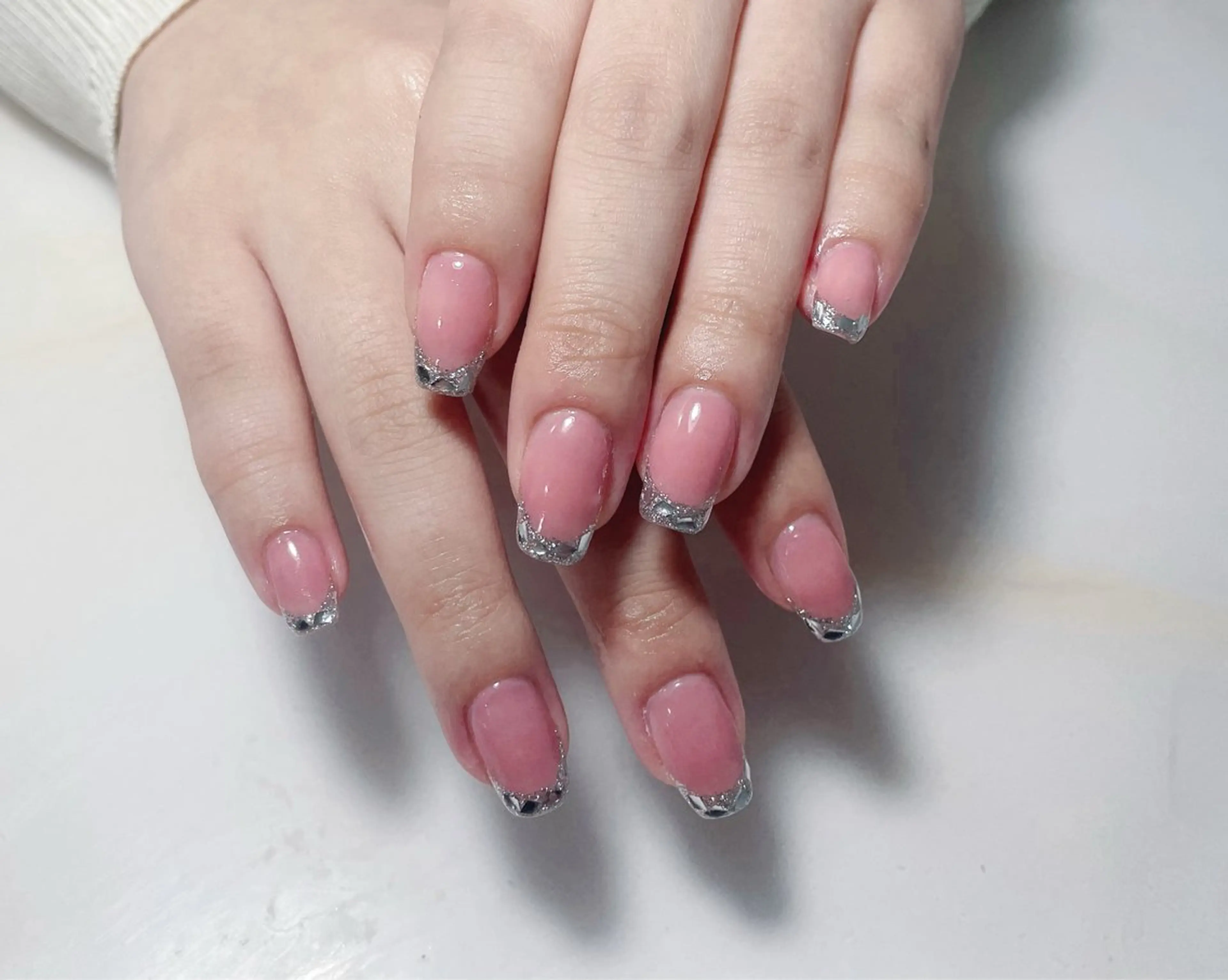 ネイル アートネイル フレンチネイル ジェルネイル グラデーション 韓国ネイル ハンドネイル 久保田 マリコのネイルデザイン