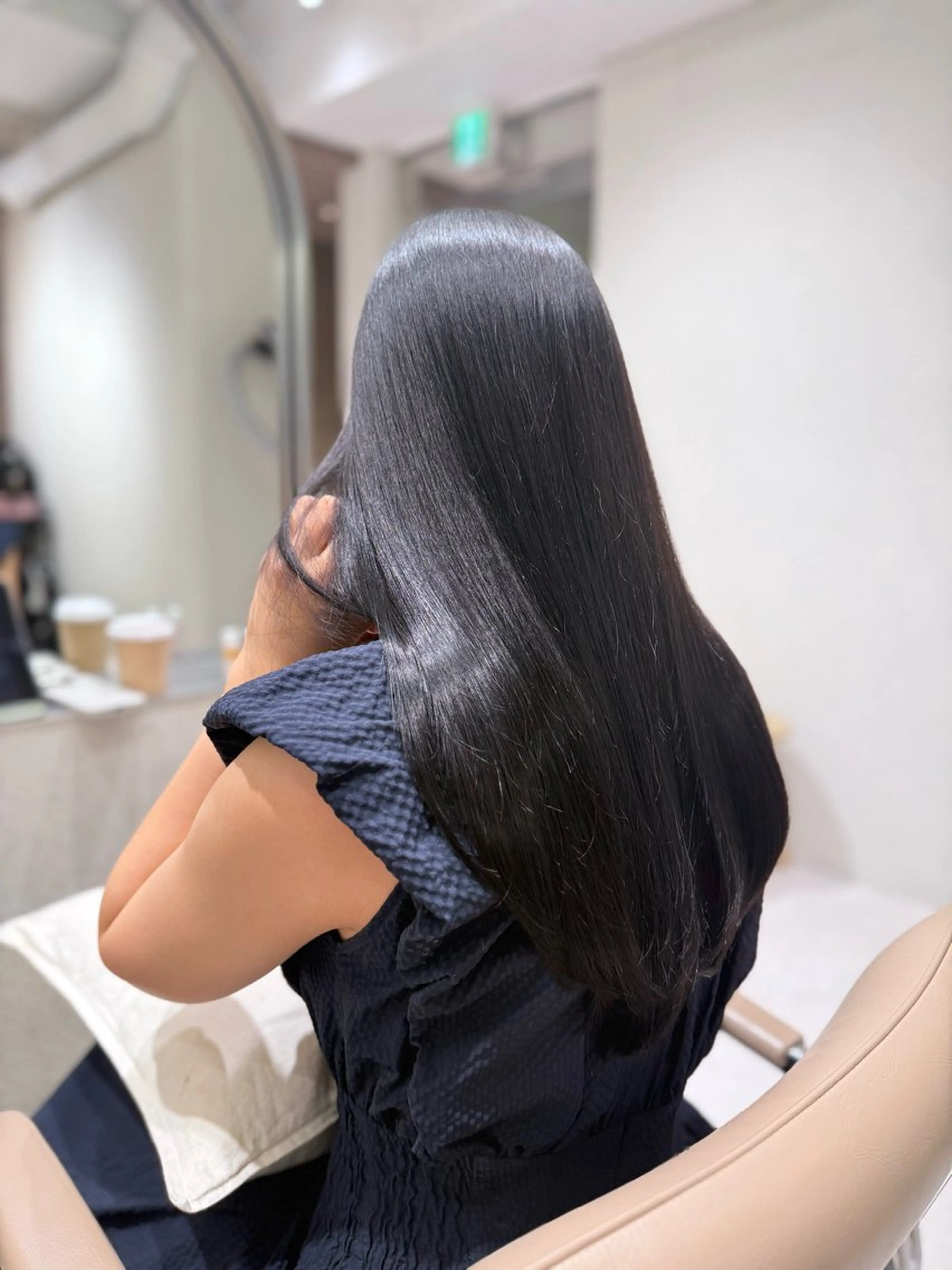one color➕treatment【髪質改善】の写真