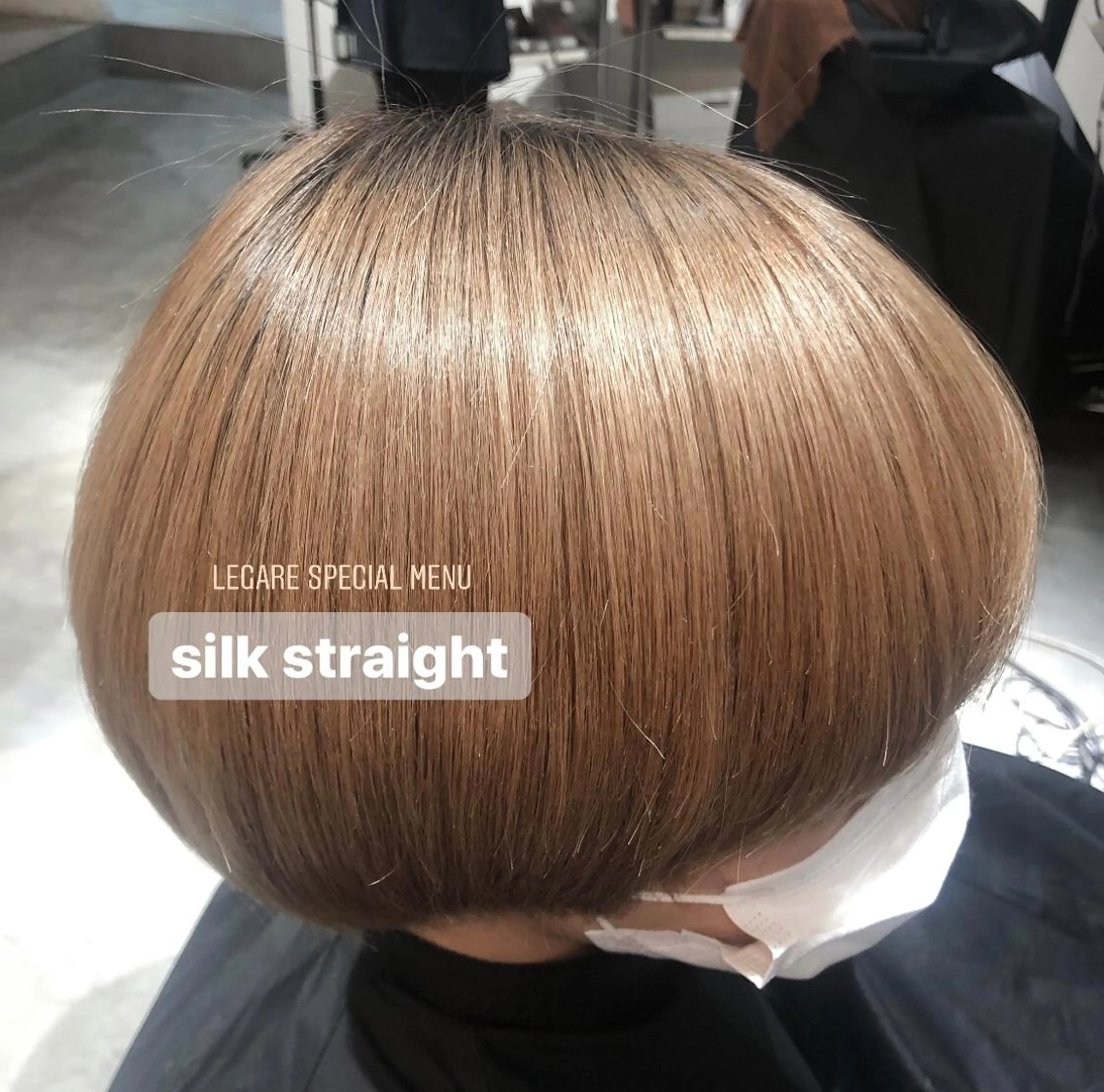 ショート 酸性ストレート 植田 彩加のヘアスタイル