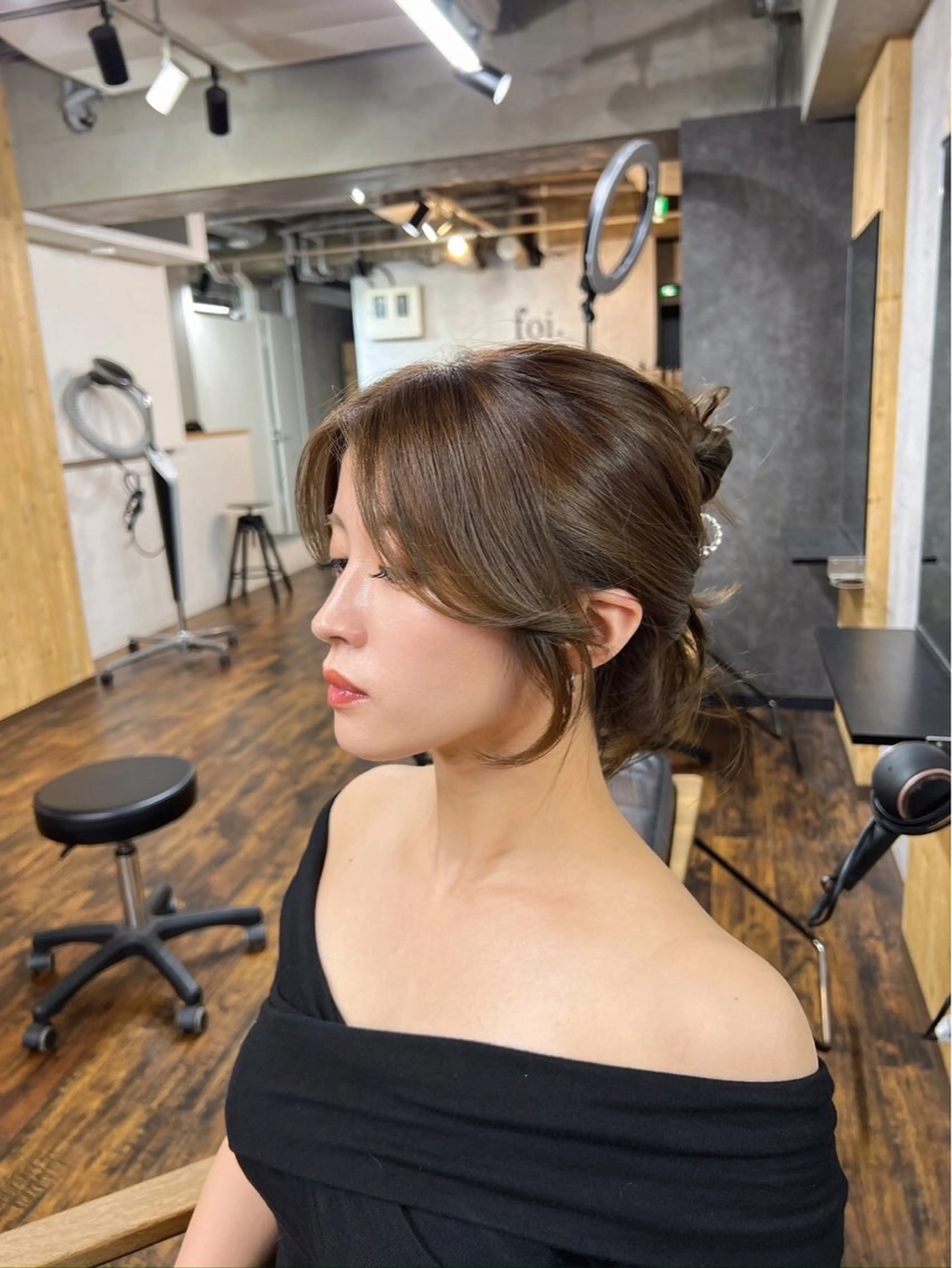 ミディアム カラー パーマ ヘアアレンジ foi. フォワ所属・🇰🇷韓国トレンド ヘア🇰🇷高田のヘアスタイル