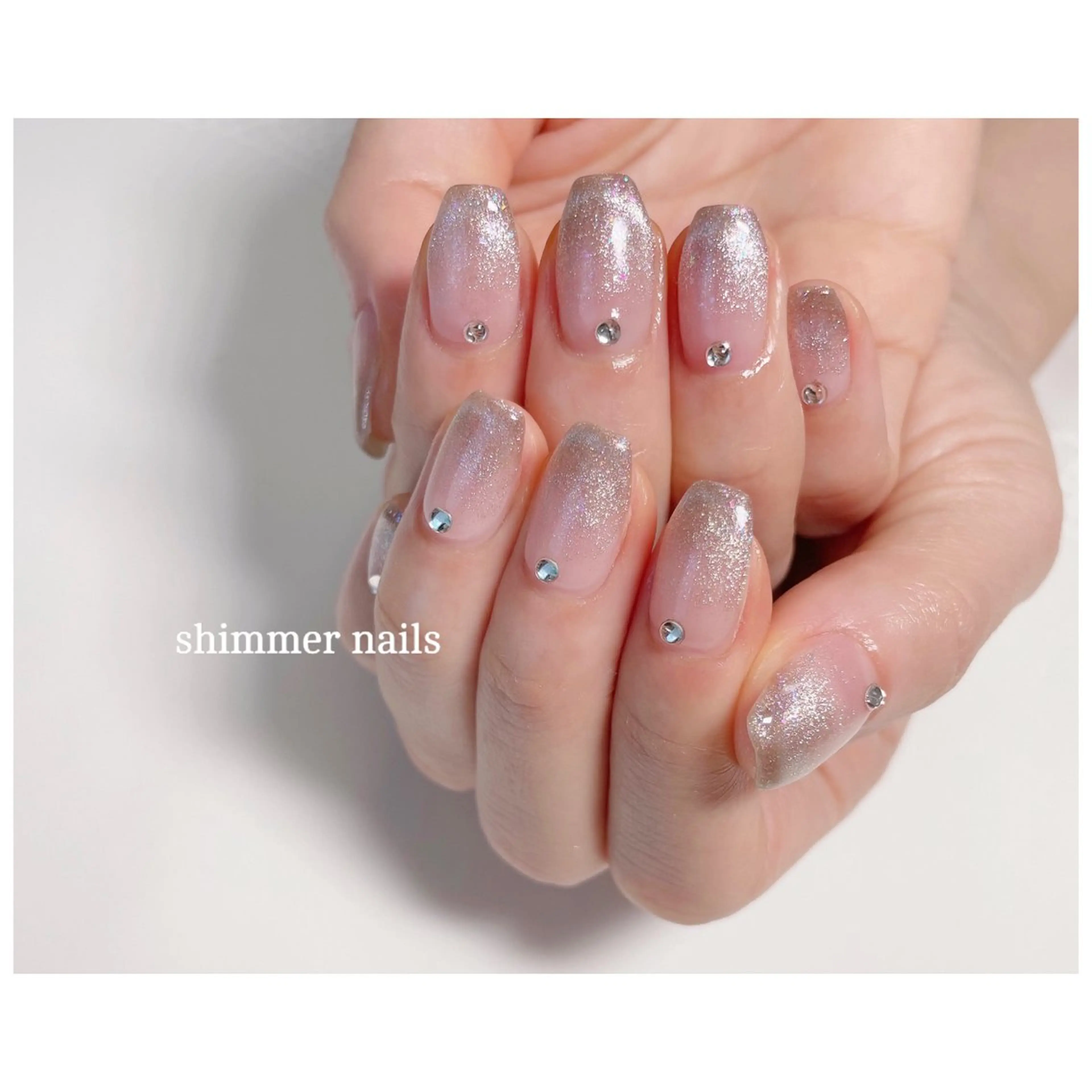 ネイル マグネットネイル ストーンネイル shimmer nailsのネイルデザイン