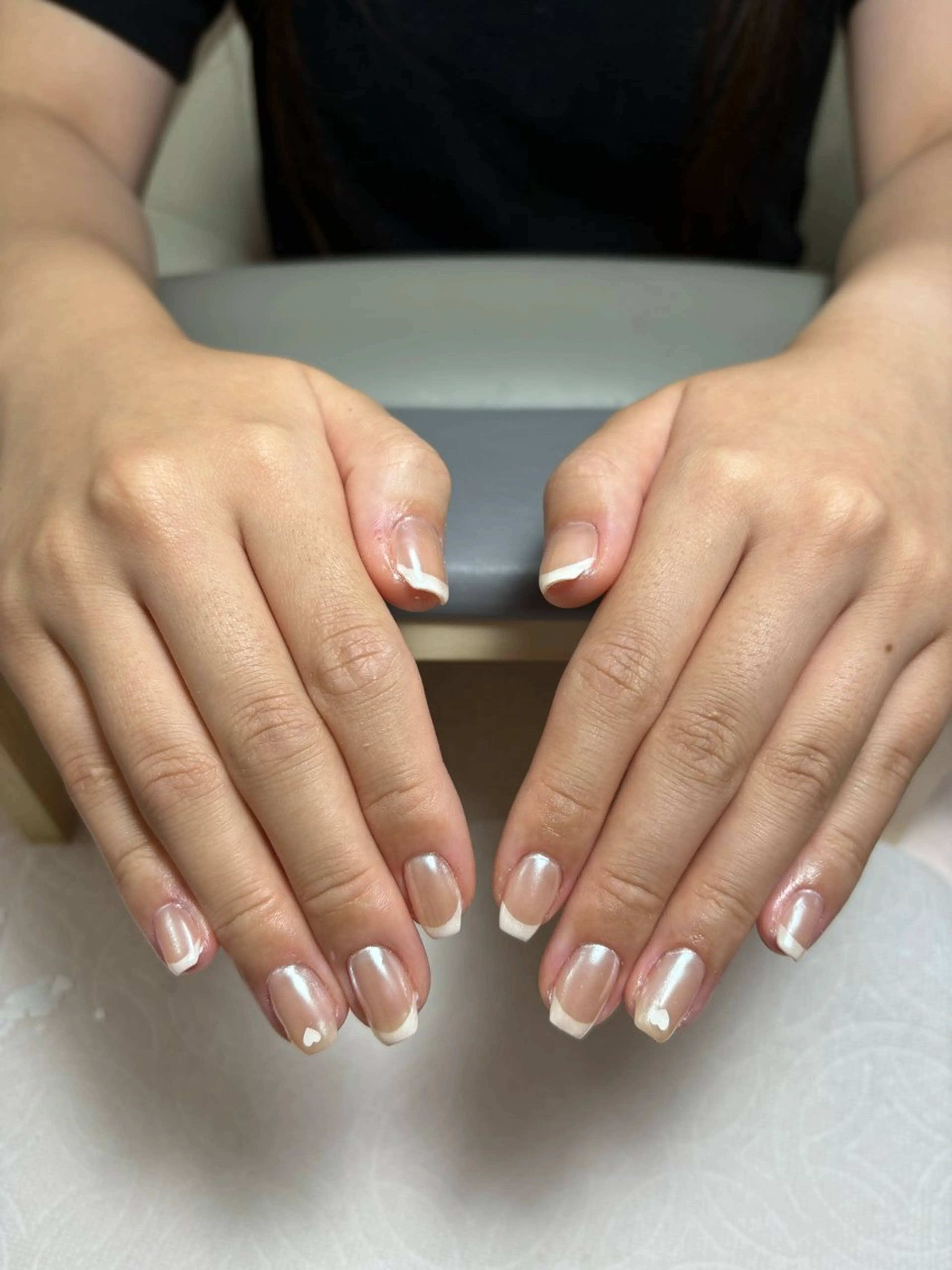 ネイル フレンチネイル ミラーネイル 持ち込み Beautiful. Aのネイルデザイン