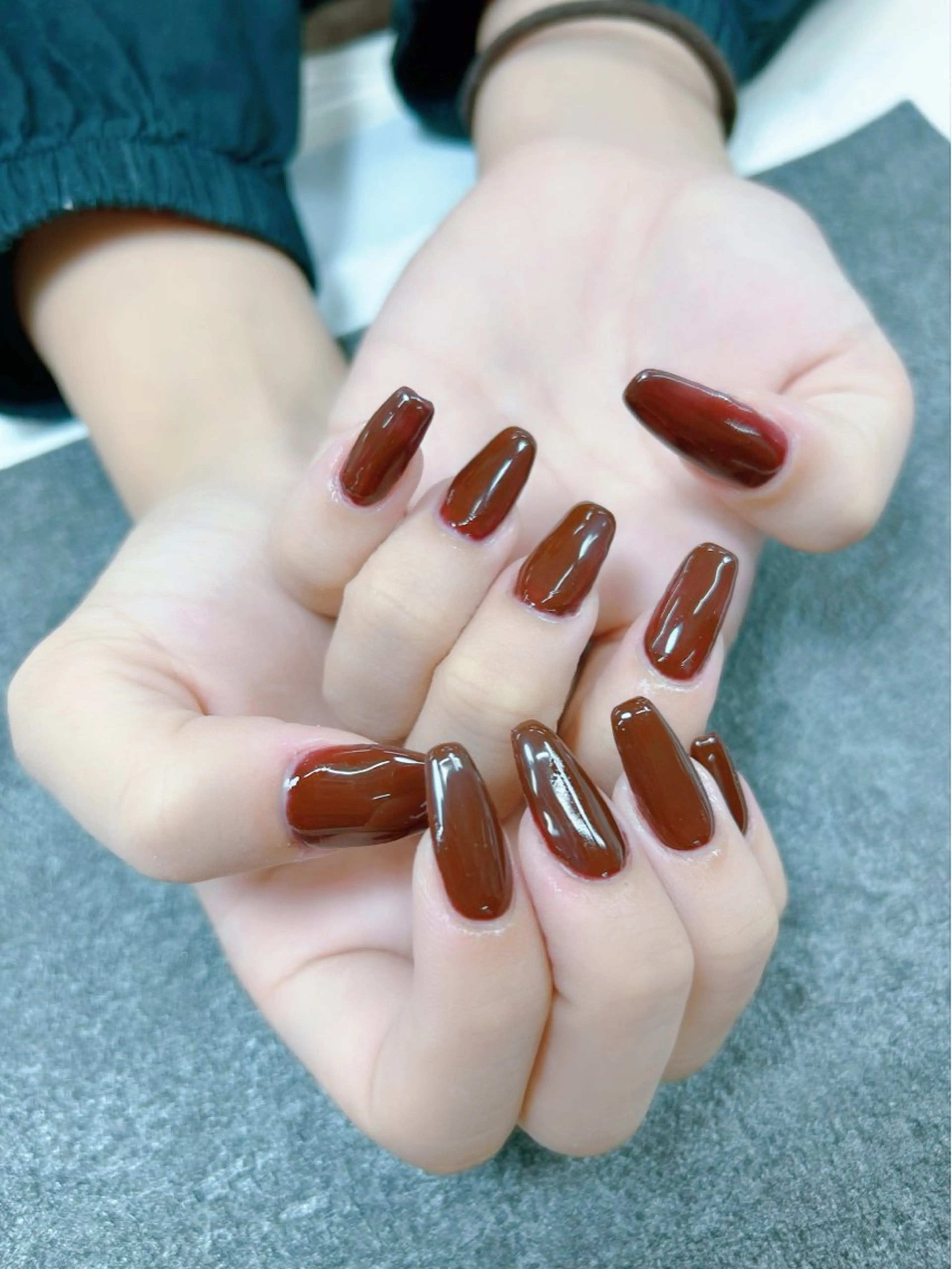 ネイル ブラウン ジェルネイル MAXKELLY MAIのネイルデザイン