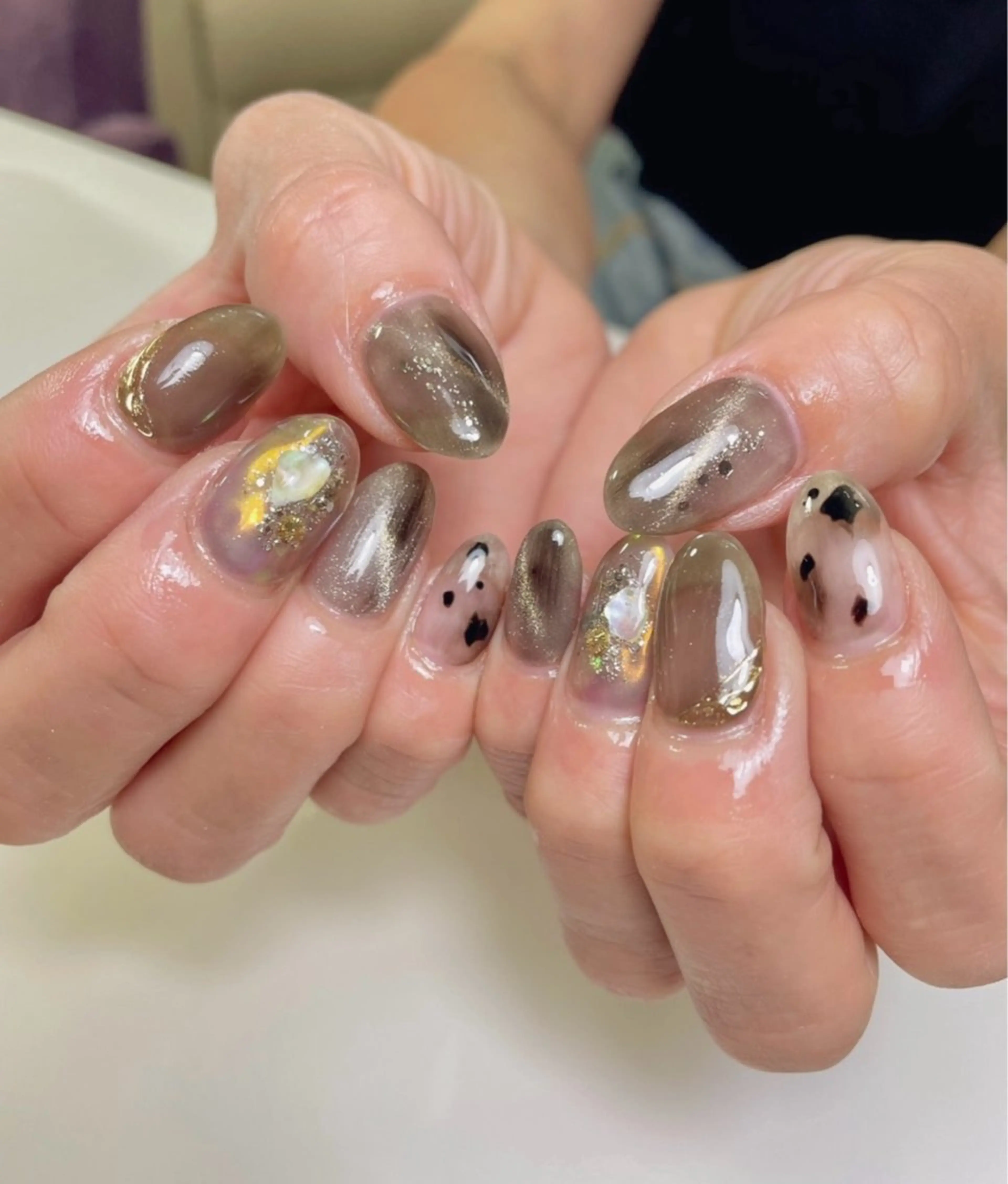 ネイル 持ち込み ニュアンスネイル BEAUTY GARDEN 【nail salon unseul】所属・nana .のネイルデザイン