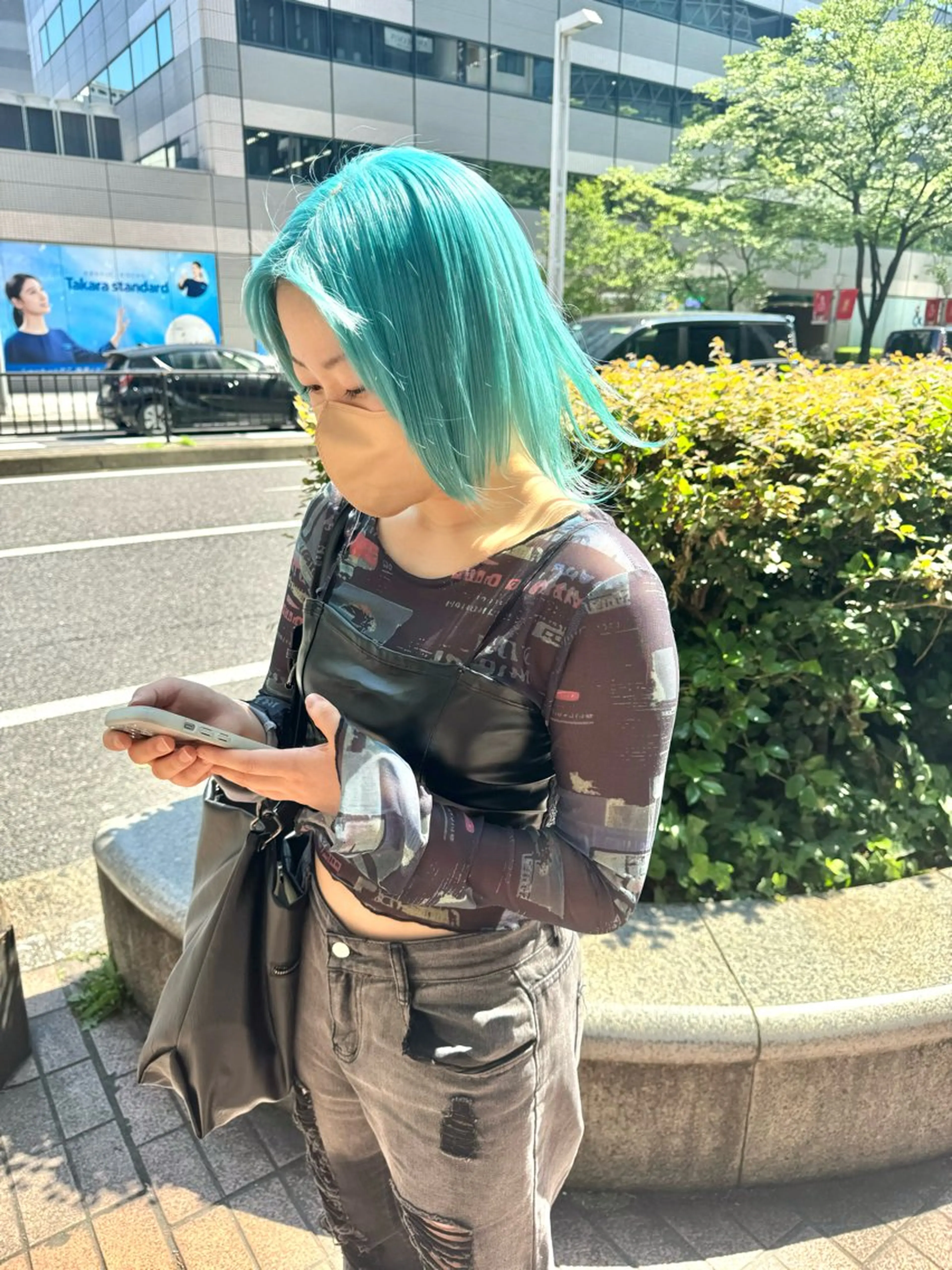 ミディアム カラー ヘアカラー トリートメント ミユル/ ブリーチカラー🎀✨のヘアスタイル