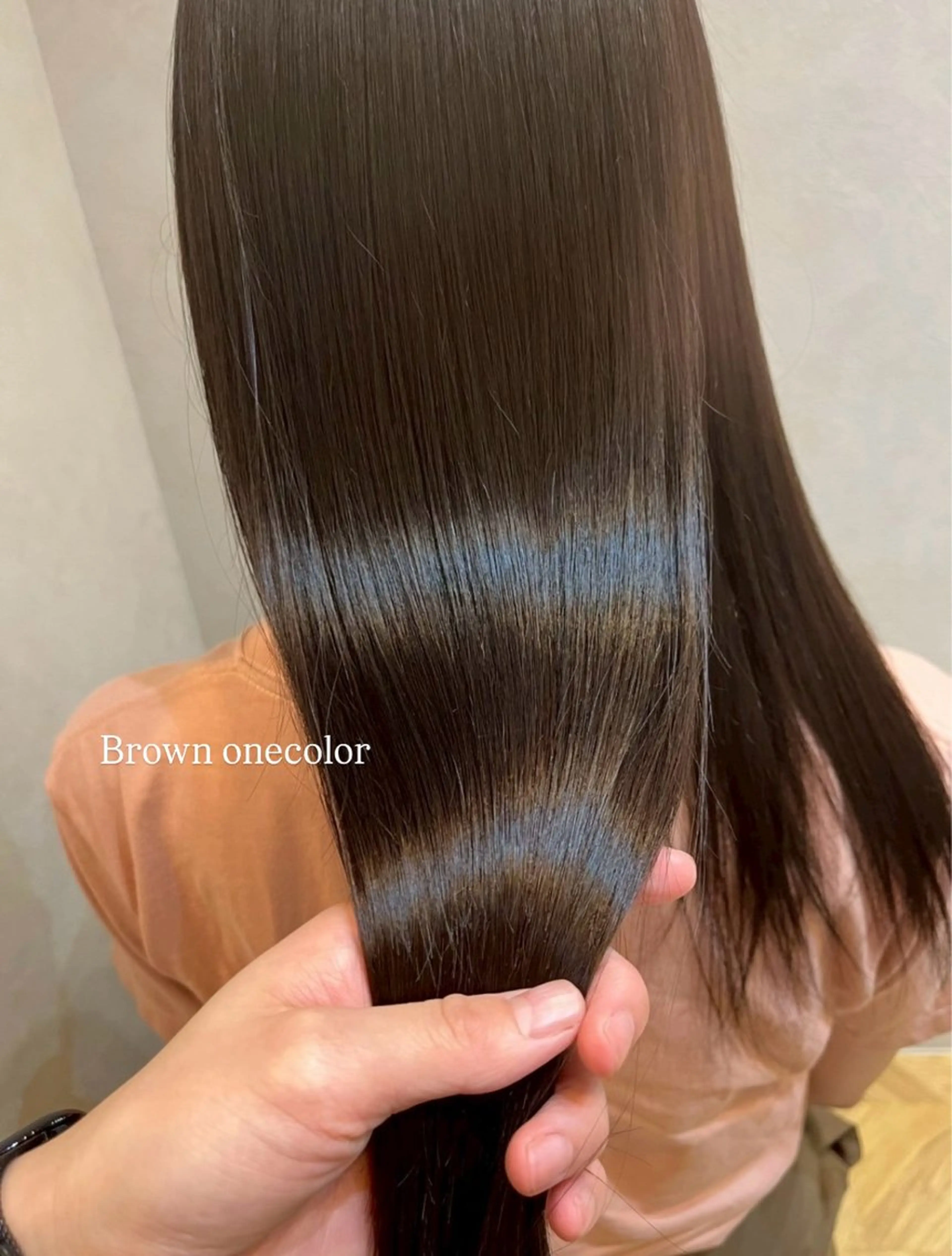 セミロング カラー ブラウンカラー トリートメント いやされサロンfuu＋所属・fuu＋ ｍａｎａｍｉのマツエク・マツパデザイン