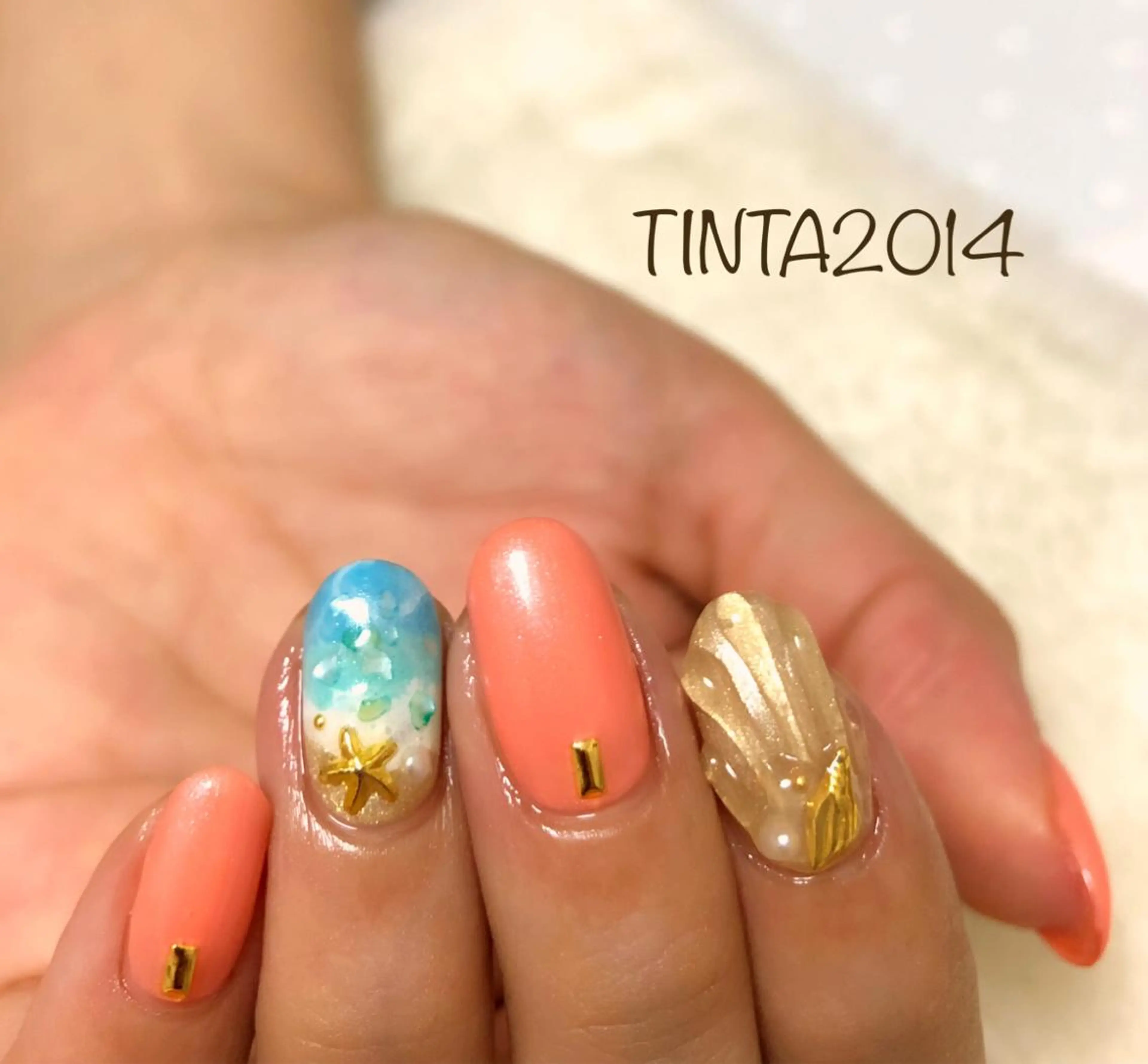 ネイル 夏ネイル ネイルサロン ティンタ所属・馬場 典子のネイルデザイン