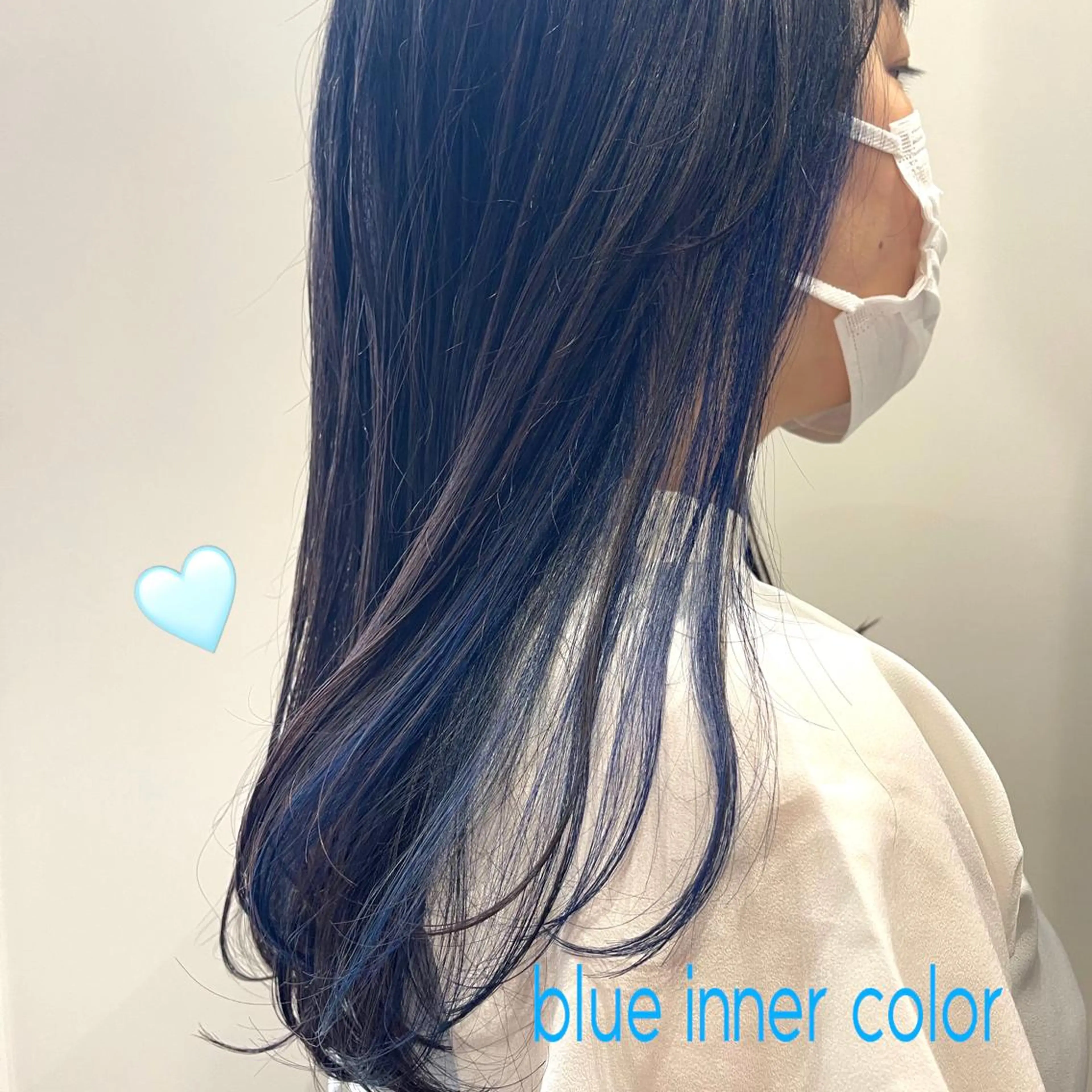 セミロング カラー 韓国🩵海外ヘア 宮川華奈のヘアスタイル
