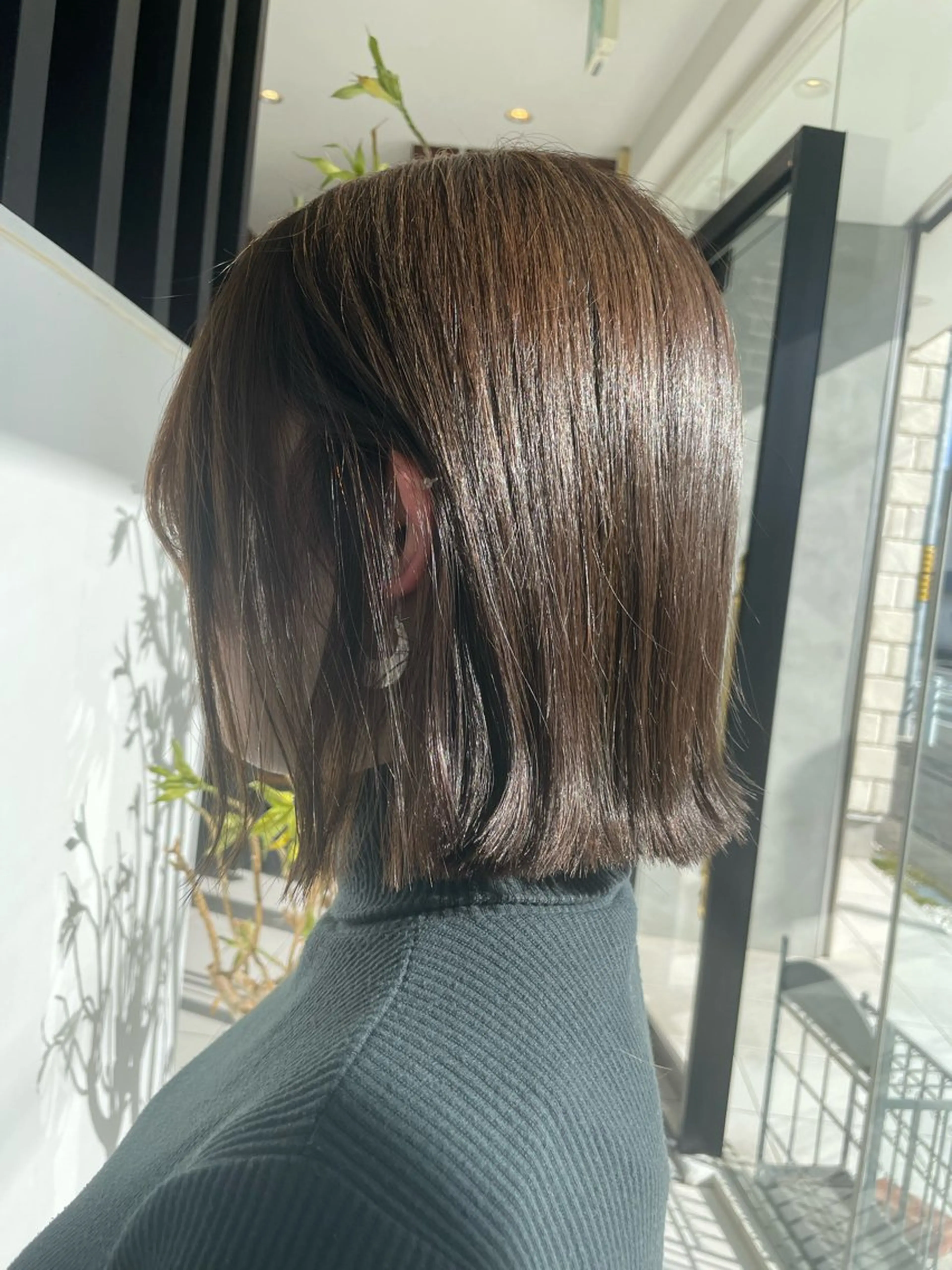 ショート 切りっぱなしボブ ボブ カット ヘアカラー トリートメント 🫧大人可愛く🫧 renaのヘアスタイル