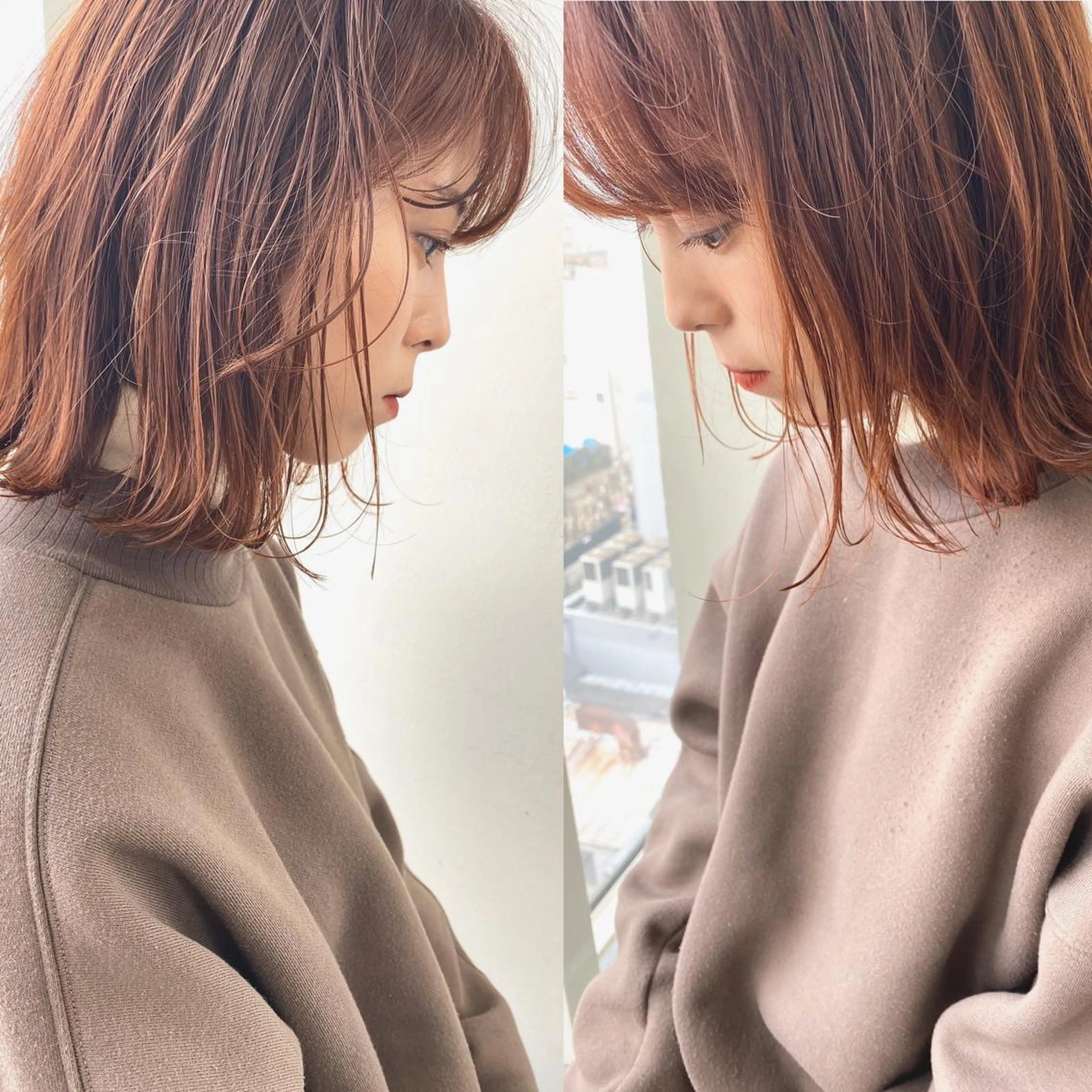 ミディアム カット ヘアカラー トリートメント 小澤大輔 YOLO hairのヘアスタイル