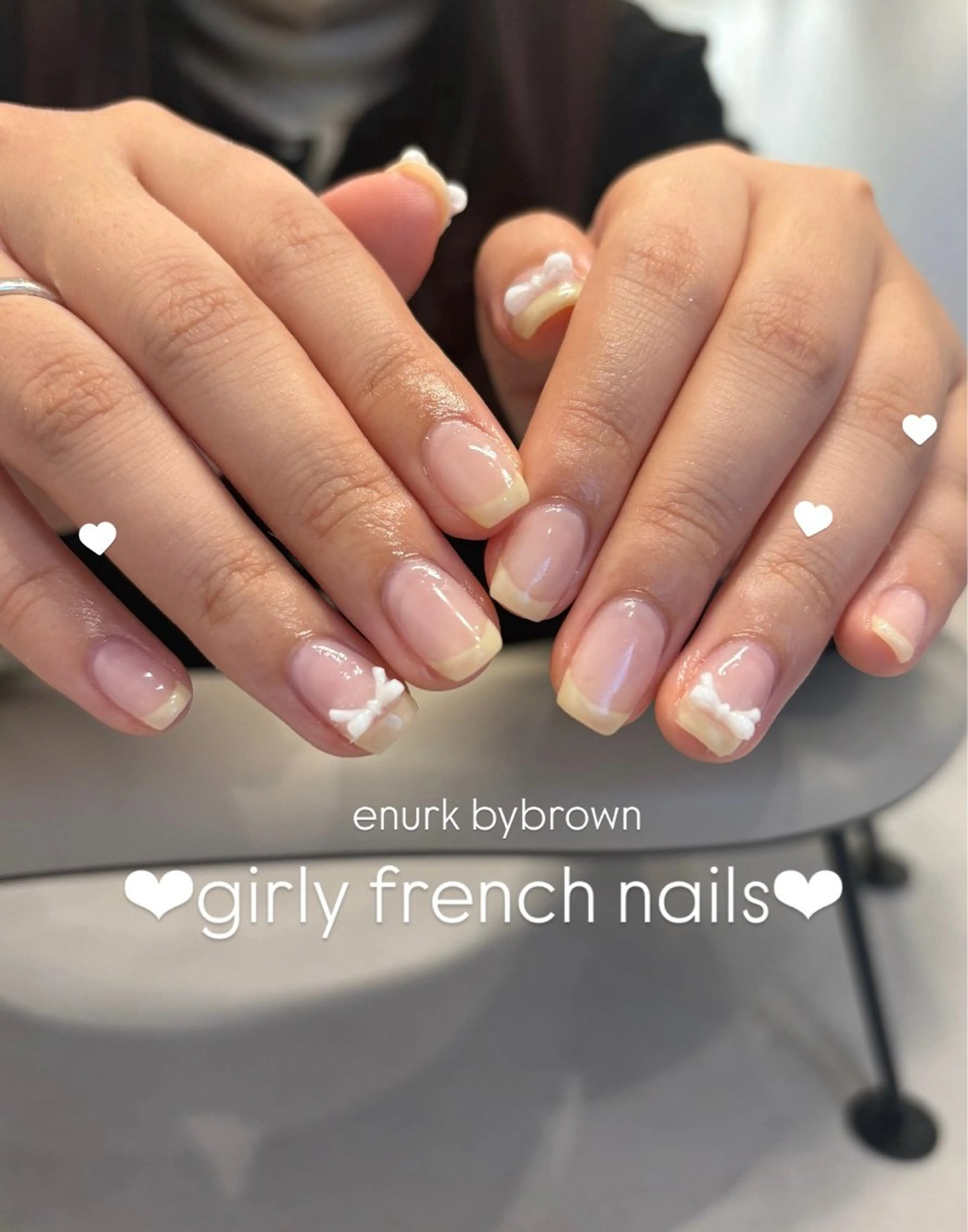 ネイル フレンチネイル ガーリー パステルネイル シンプルネイル 黄色 ハンドネイル 丸谷 みくのその他イメージ