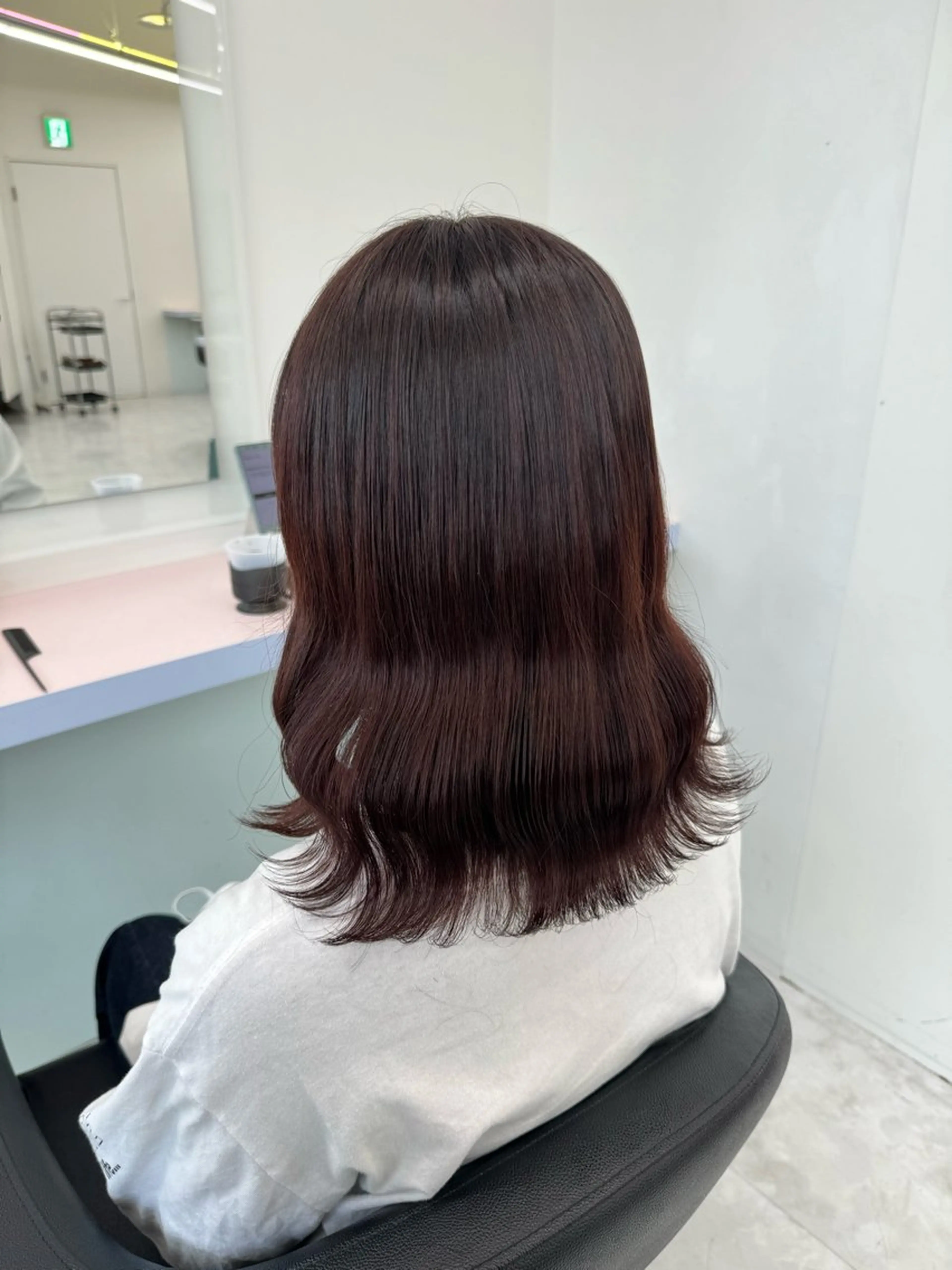 ミディアム カラー ブラウンカラー ピンクカラー ピンクブラウン カット ヘアカラー トリートメント ヘアセット ♡ブリーチカラー♡ Mirioのヘアスタイル