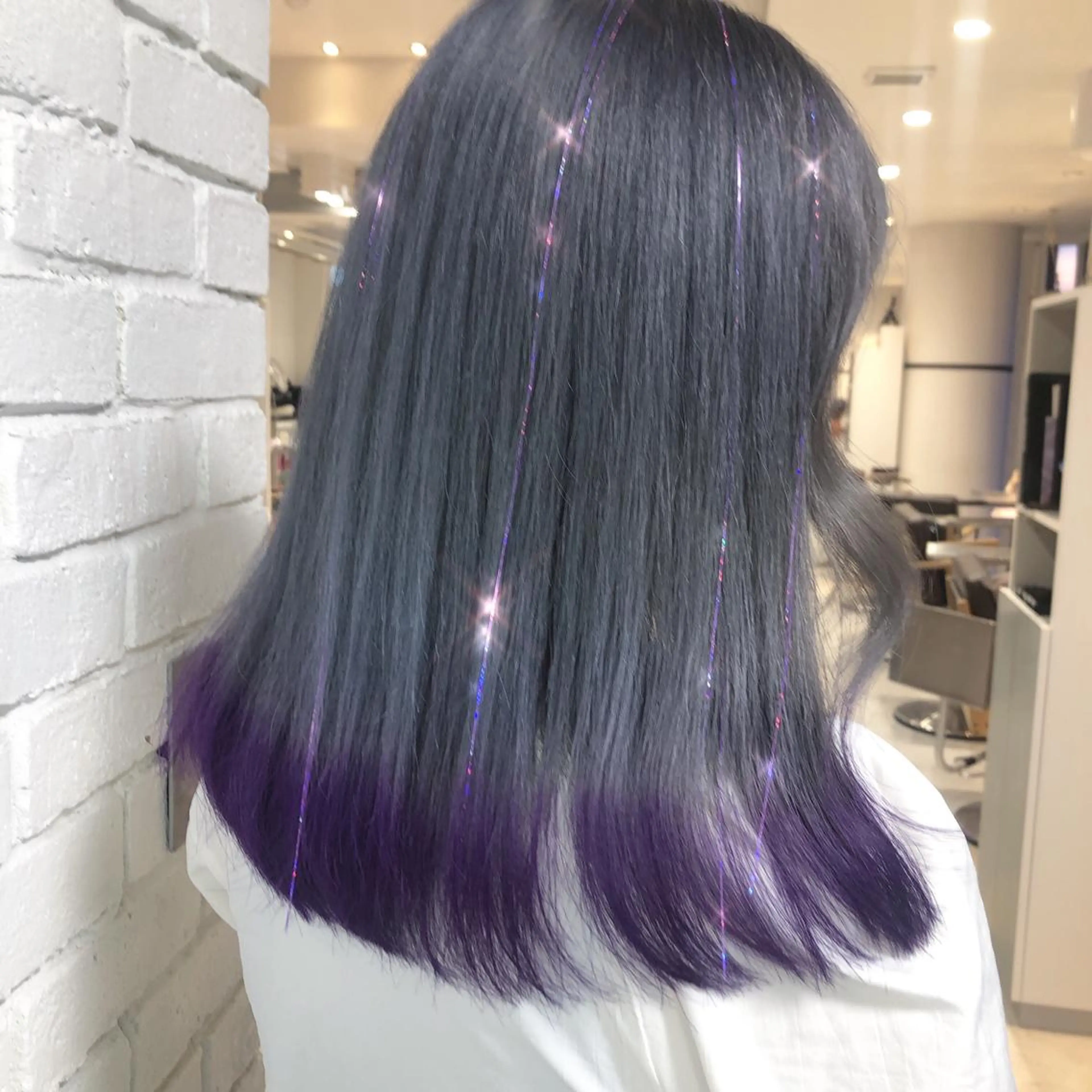 ロング カラー エクステ ORIKA 美容室のヘアスタイル