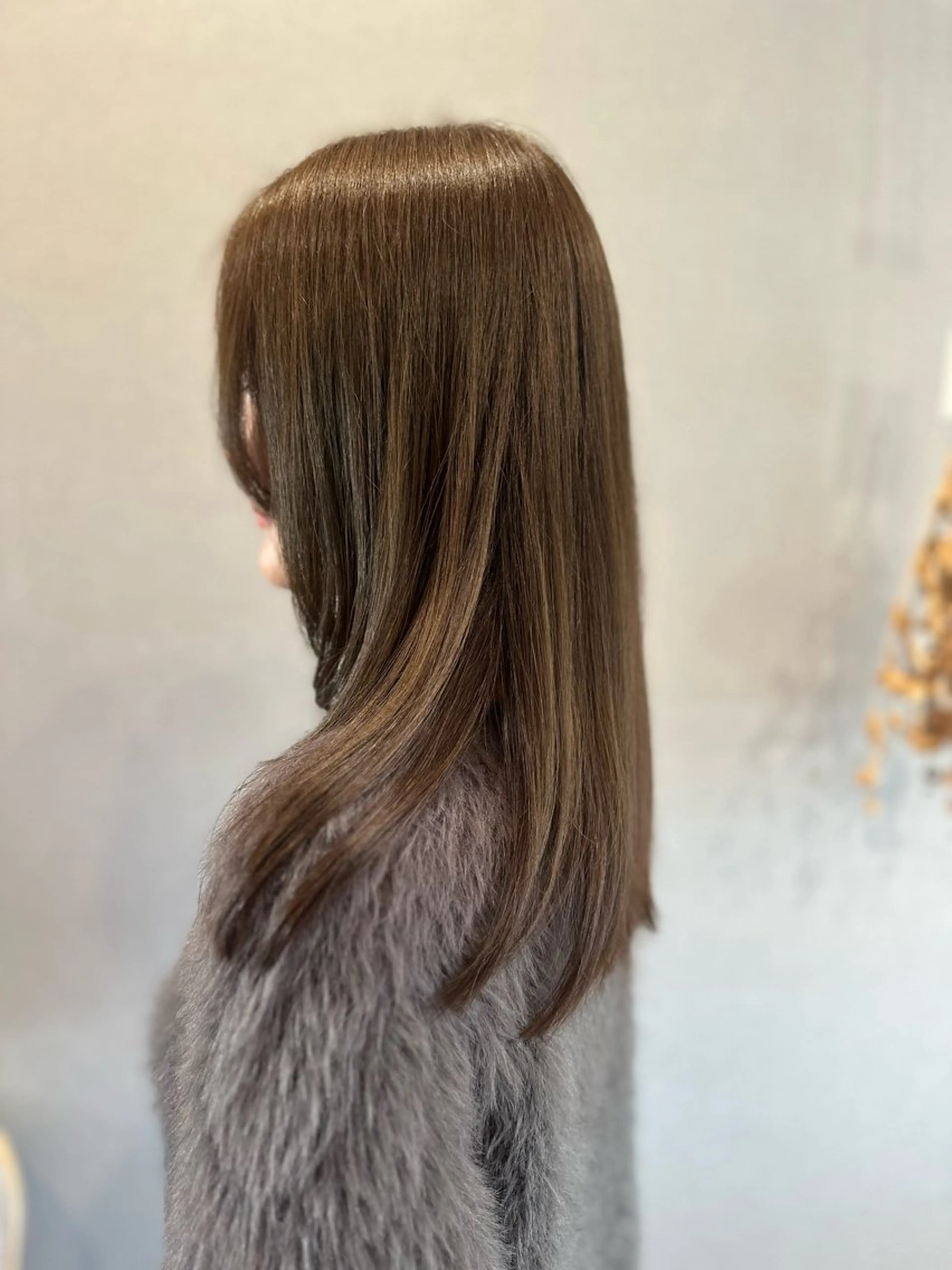 セミロング カラー カット ヘアカラー トリートメント K Harukaのヘアスタイル