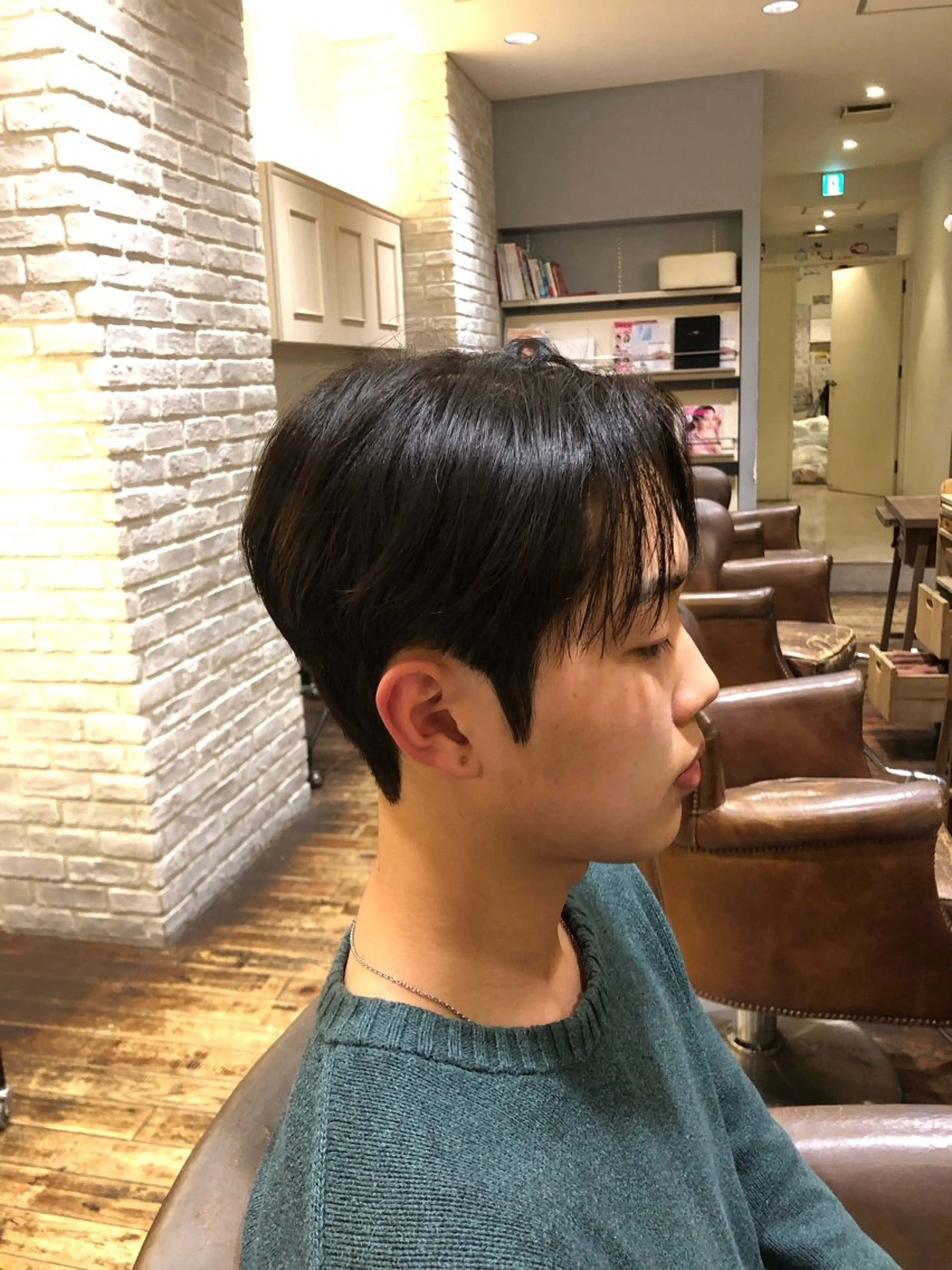 メンズ パーマ 韓国メンズヘア シンユウのヘアスタイル