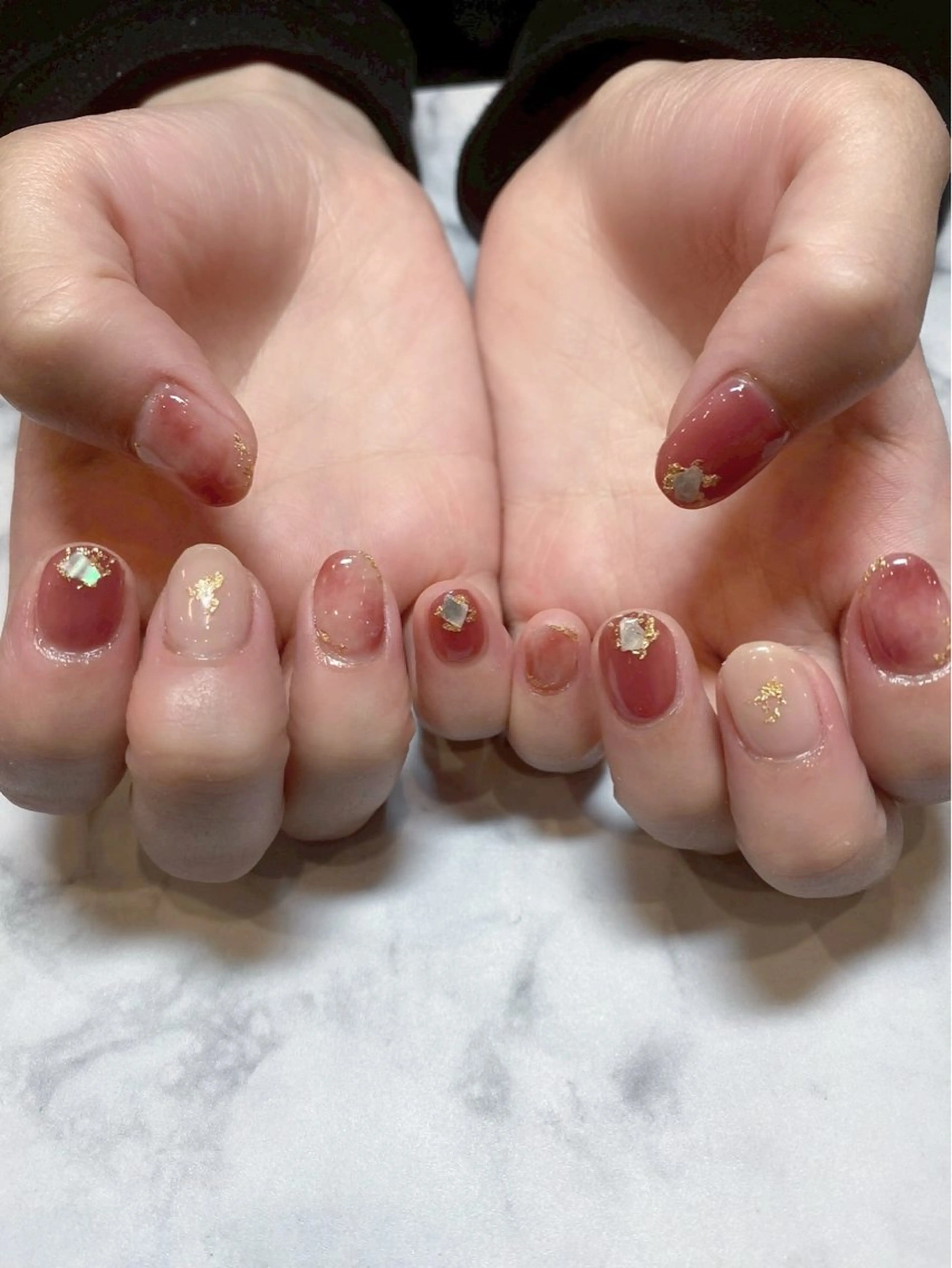 ネイル ハンドネイル 松村joieange 心斎橋店のネイルデザイン