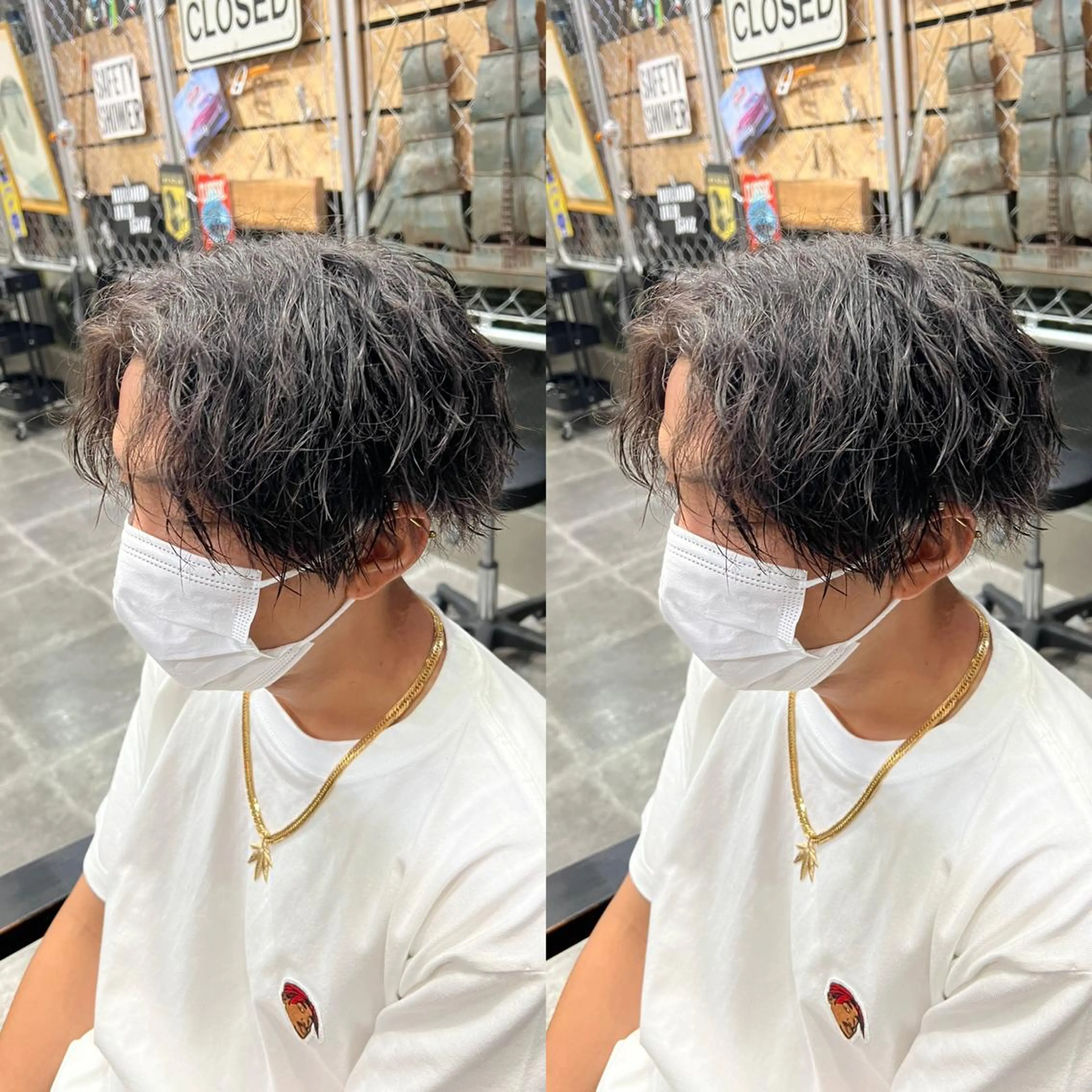 ミディアム メンズ センターパート /植田のヘアスタイル