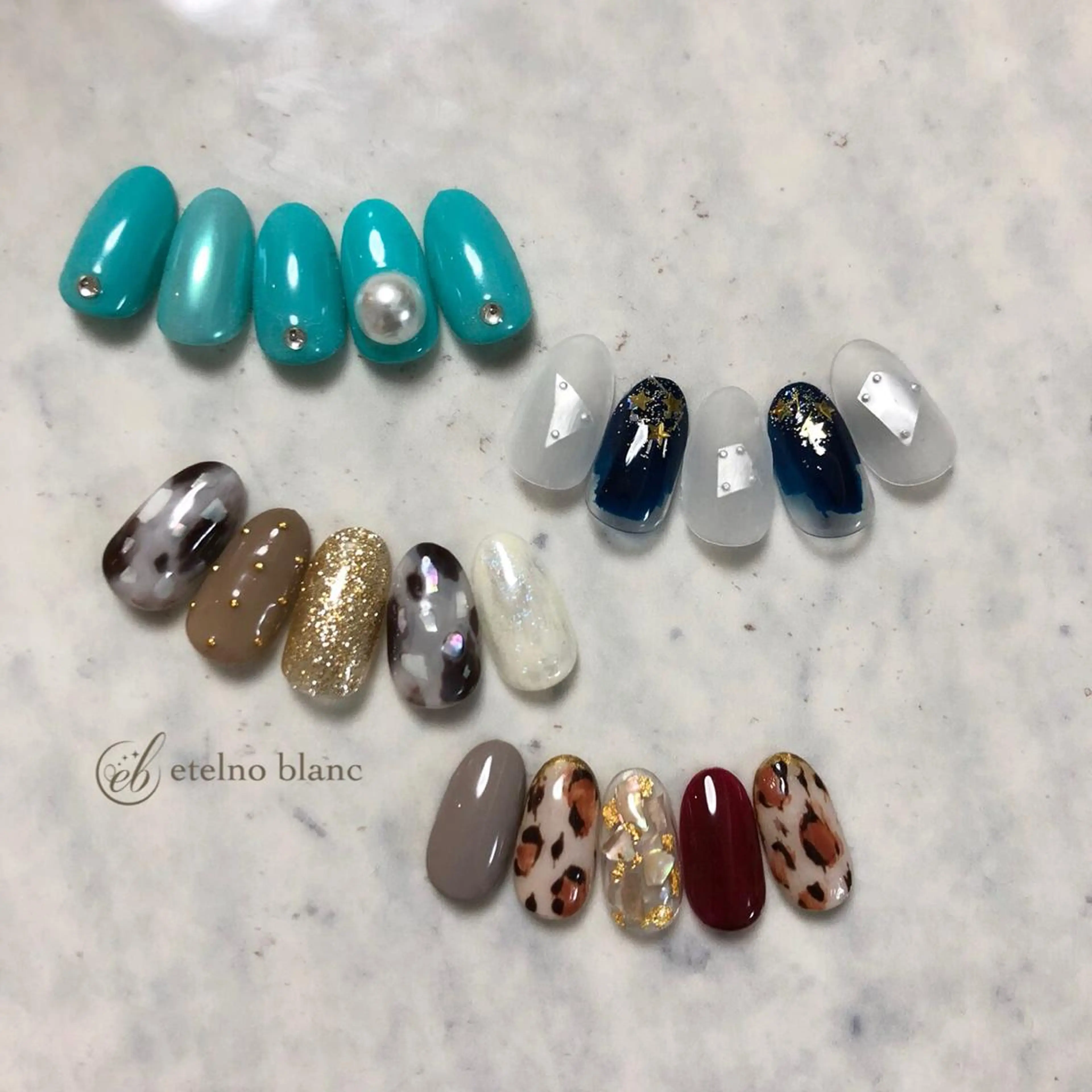 ネイル etelno blanc中目黒のネイルデザイン