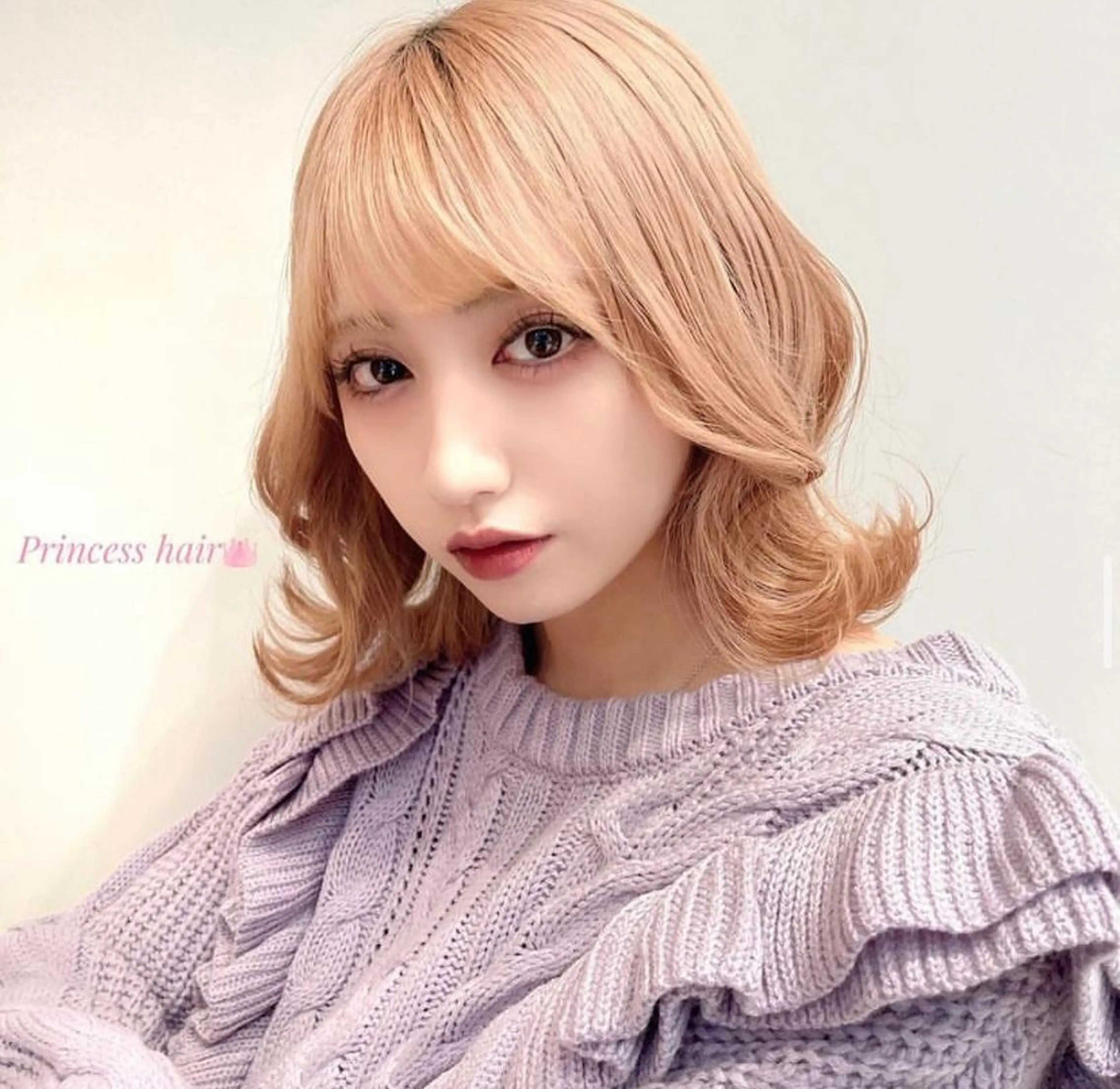 ミディアム ボブ 韓国ヘア/レイヤー/ 顔まわり/りょーとのヘアスタイル