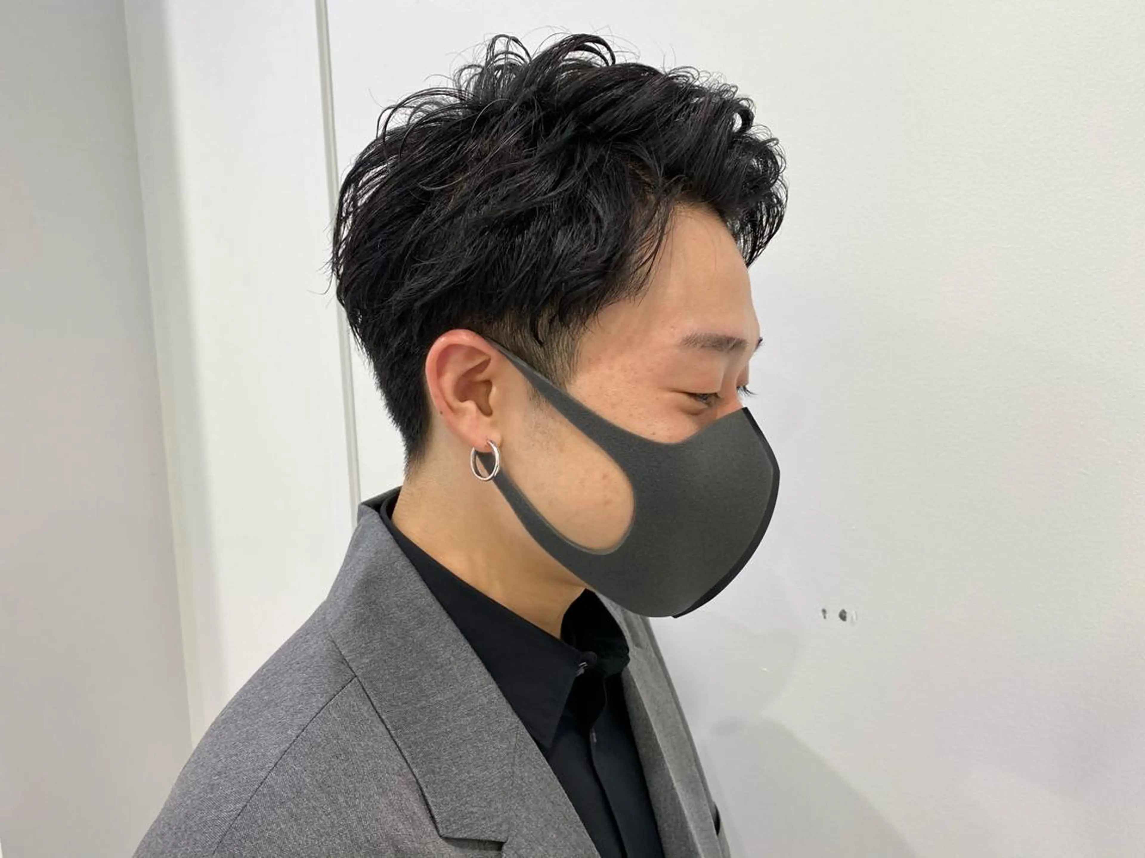 パーマ メンズ BABY 艶髪暗髪ヘア💖達人のヘアスタイル