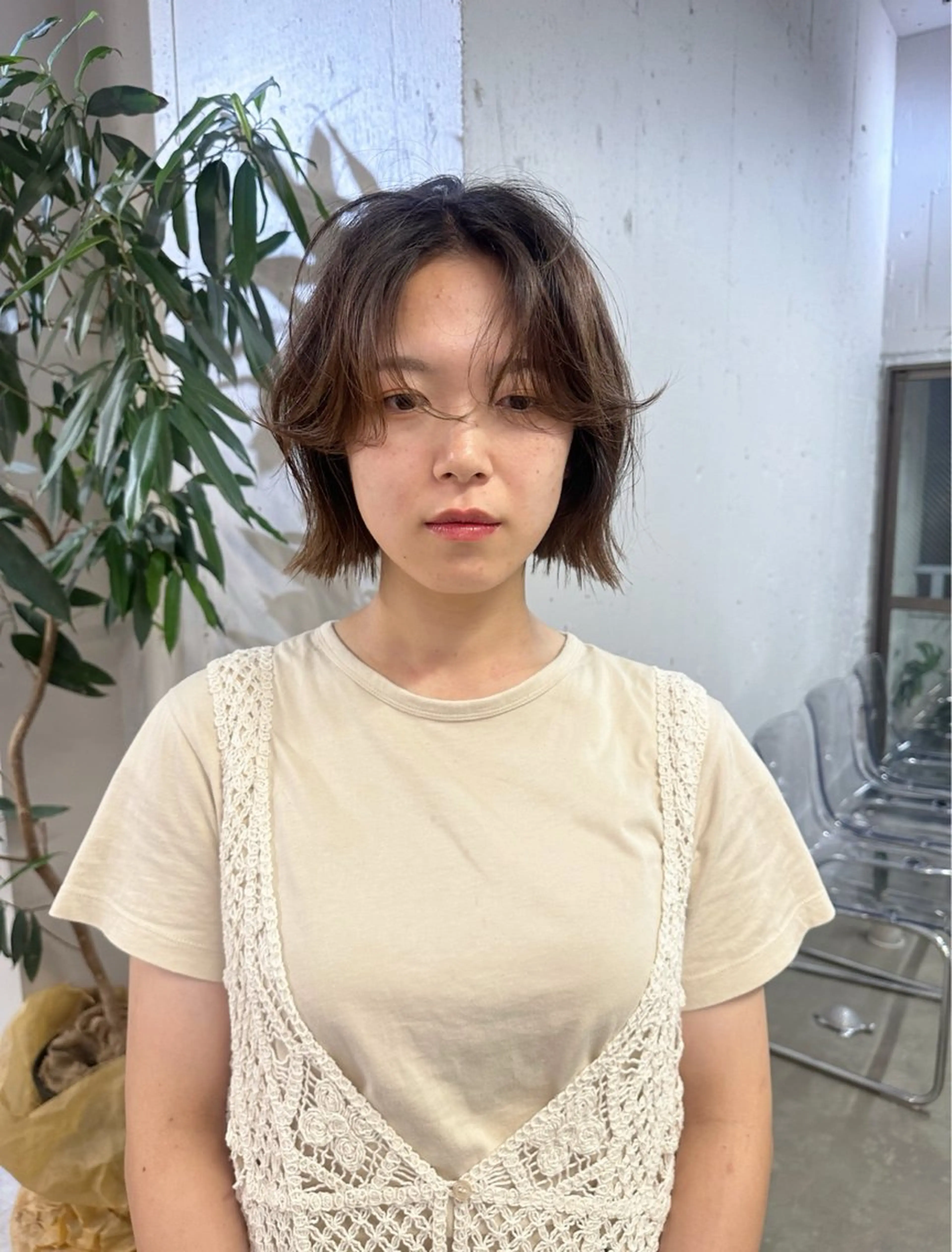 ショート 切りっぱなしボブ ボブ saya🎀似合わせ レイヤーカットのヘアスタイル