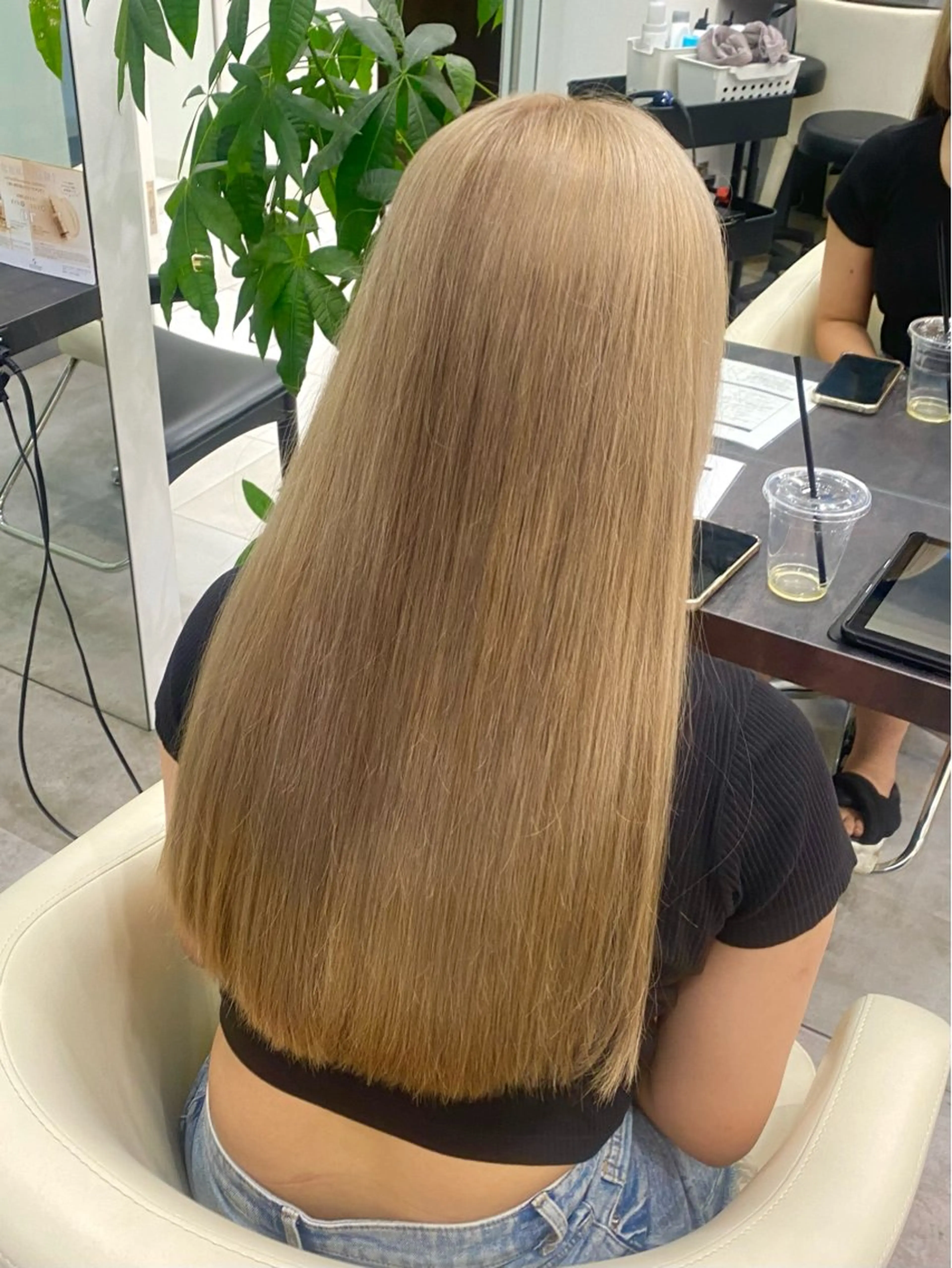 ロング カラー ヘアカラー トリートメント ハイトーン/髪質改善 🩶SUZUKA🩶のヘアスタイル
