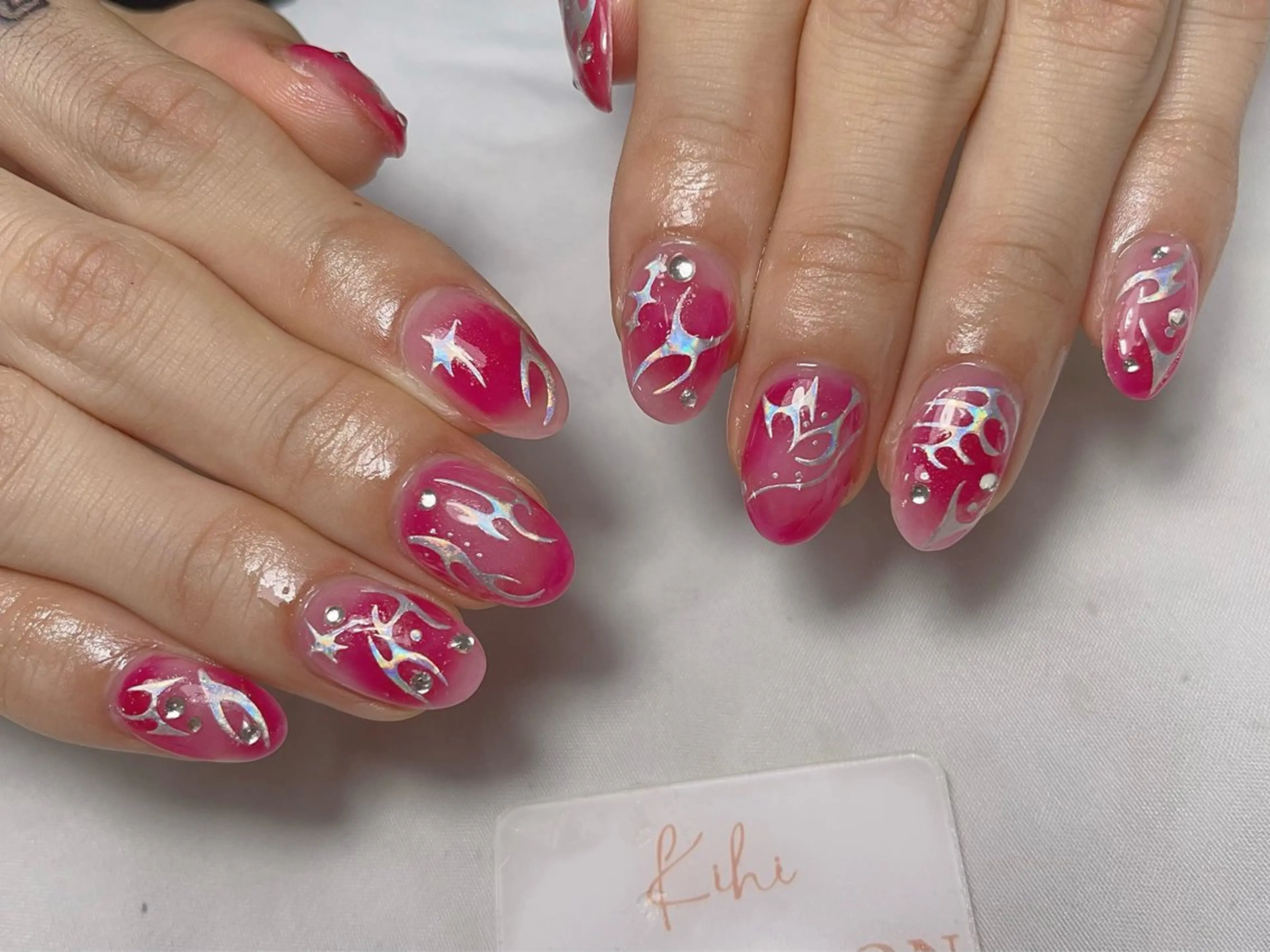 ネイル アートネイル フレンチネイル ジェルネイル グラデーション 韓国ネイル ハンドネイル ハンドケア Nail Salon Kihi さくらのネイルデザイン