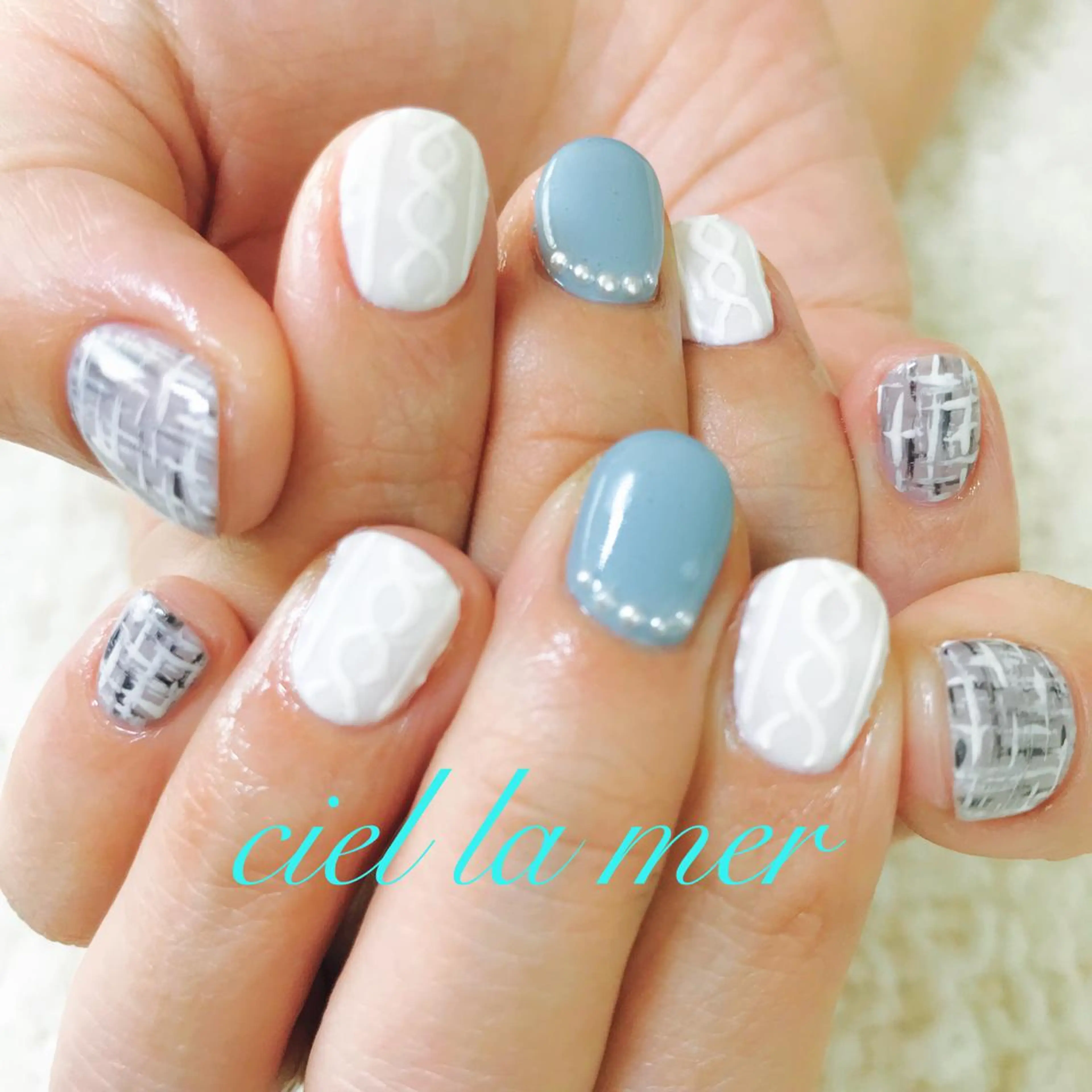 ネイル ハンドネイル フットネイル ciel la merのネイルデザイン