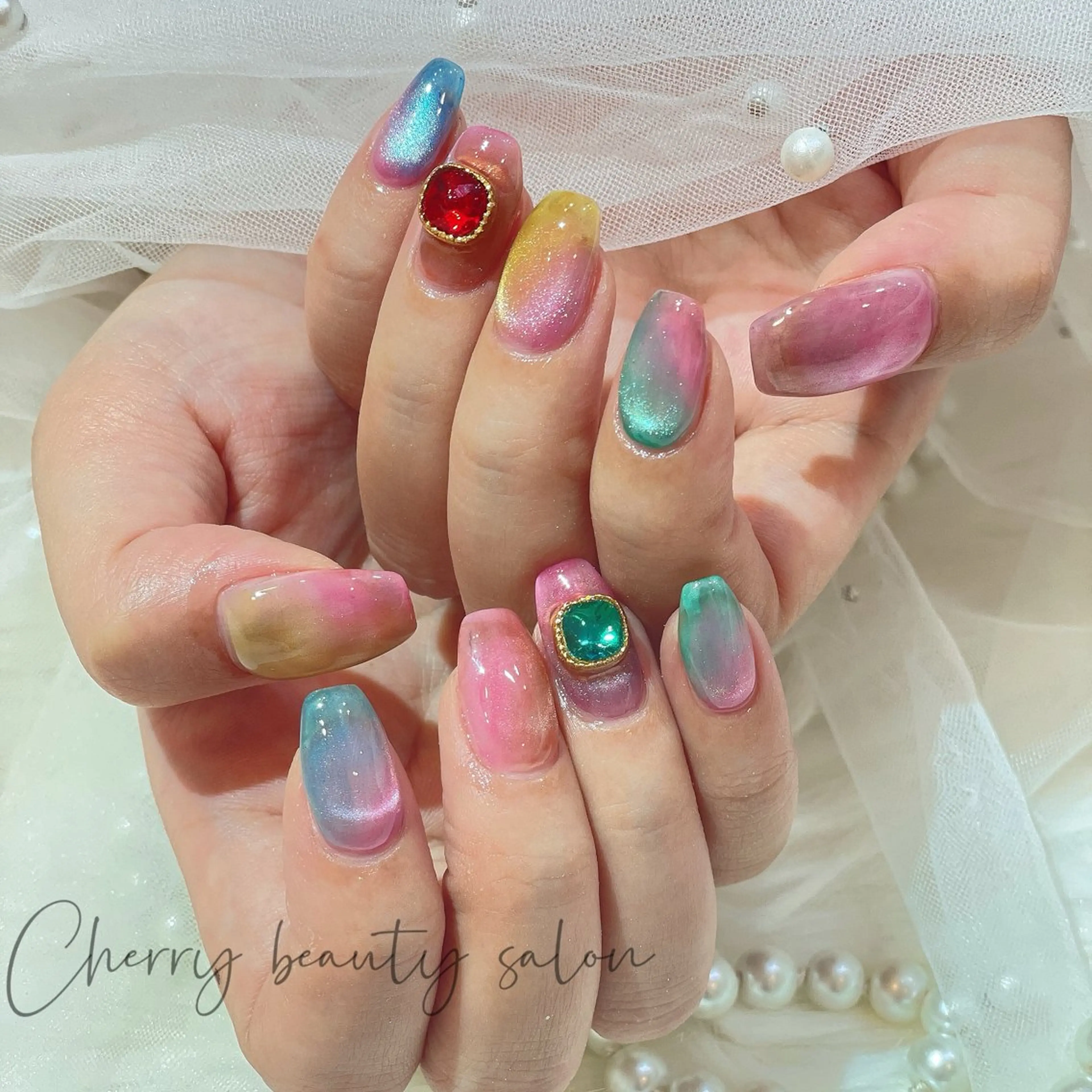 ネイル ハンドネイル SAKURA 🍒のネイルデザイン