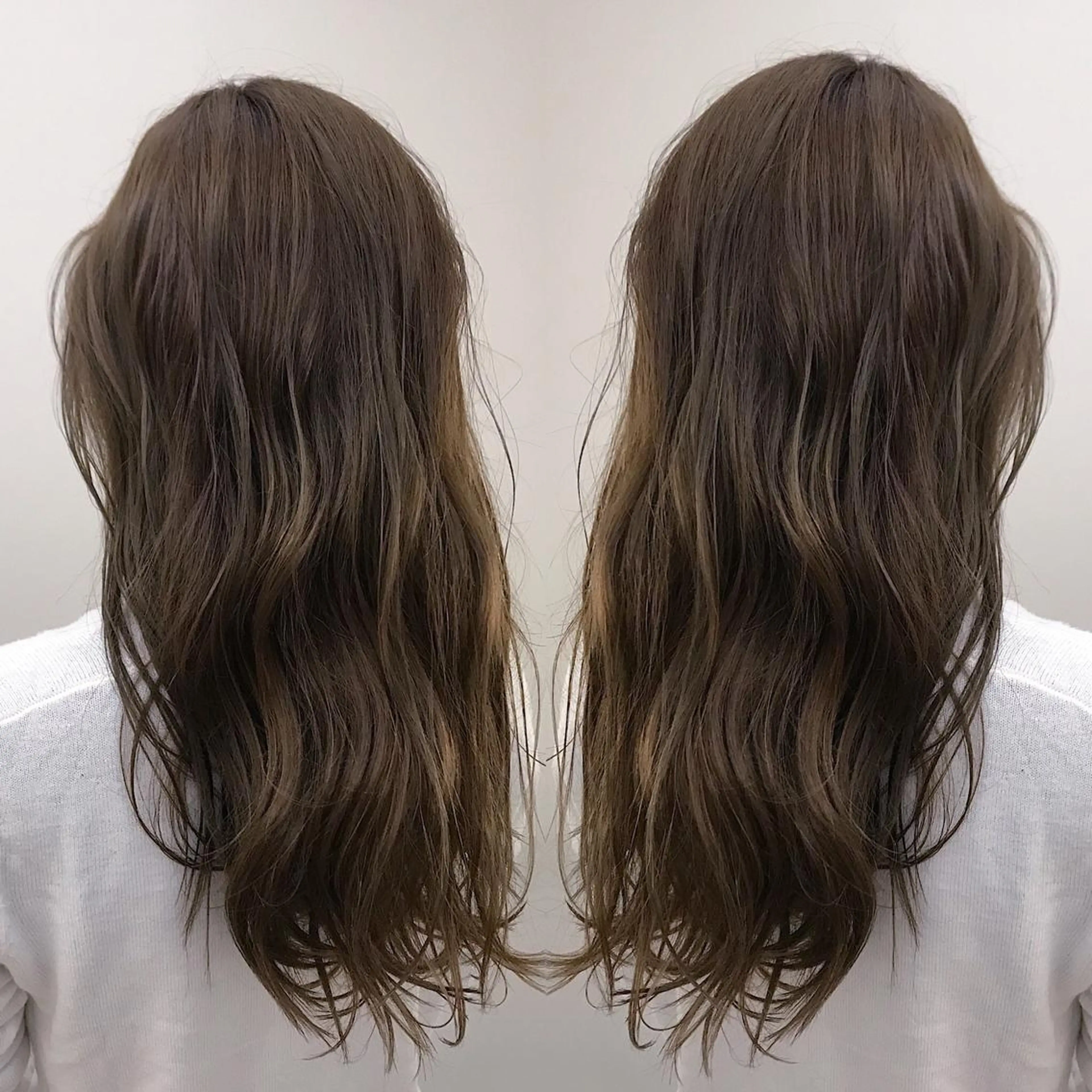 ロング カラー アッシュ ベージュカラー グラデーションカラー イルミナカラー カット ヘアカラー ブリーチカラー/ 岩破瑞希のヘアスタイル