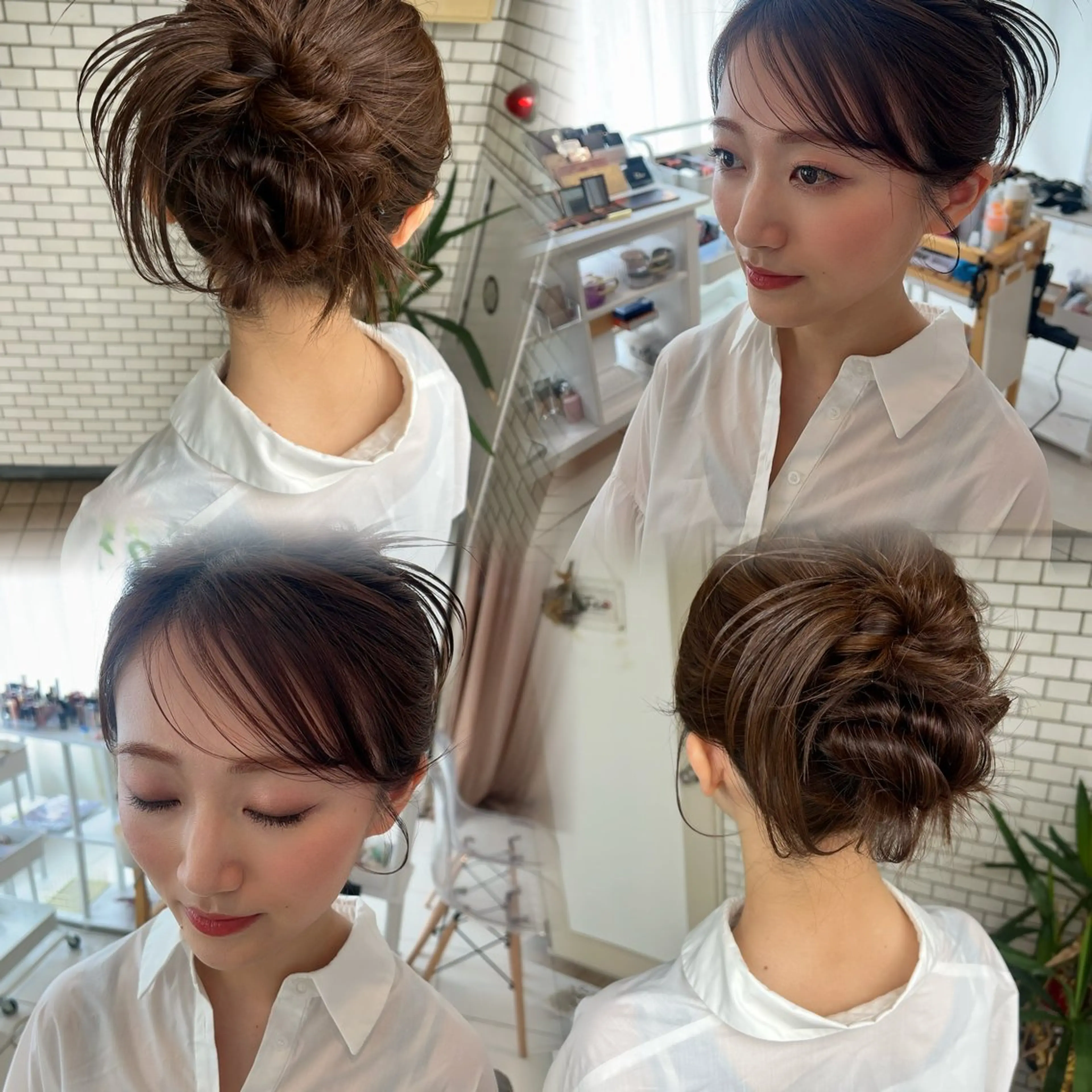 ヘアアレンジ ヘアセット 大人可愛いヘアメイク 💋🧚‍♀️しずかのヘアスタイル