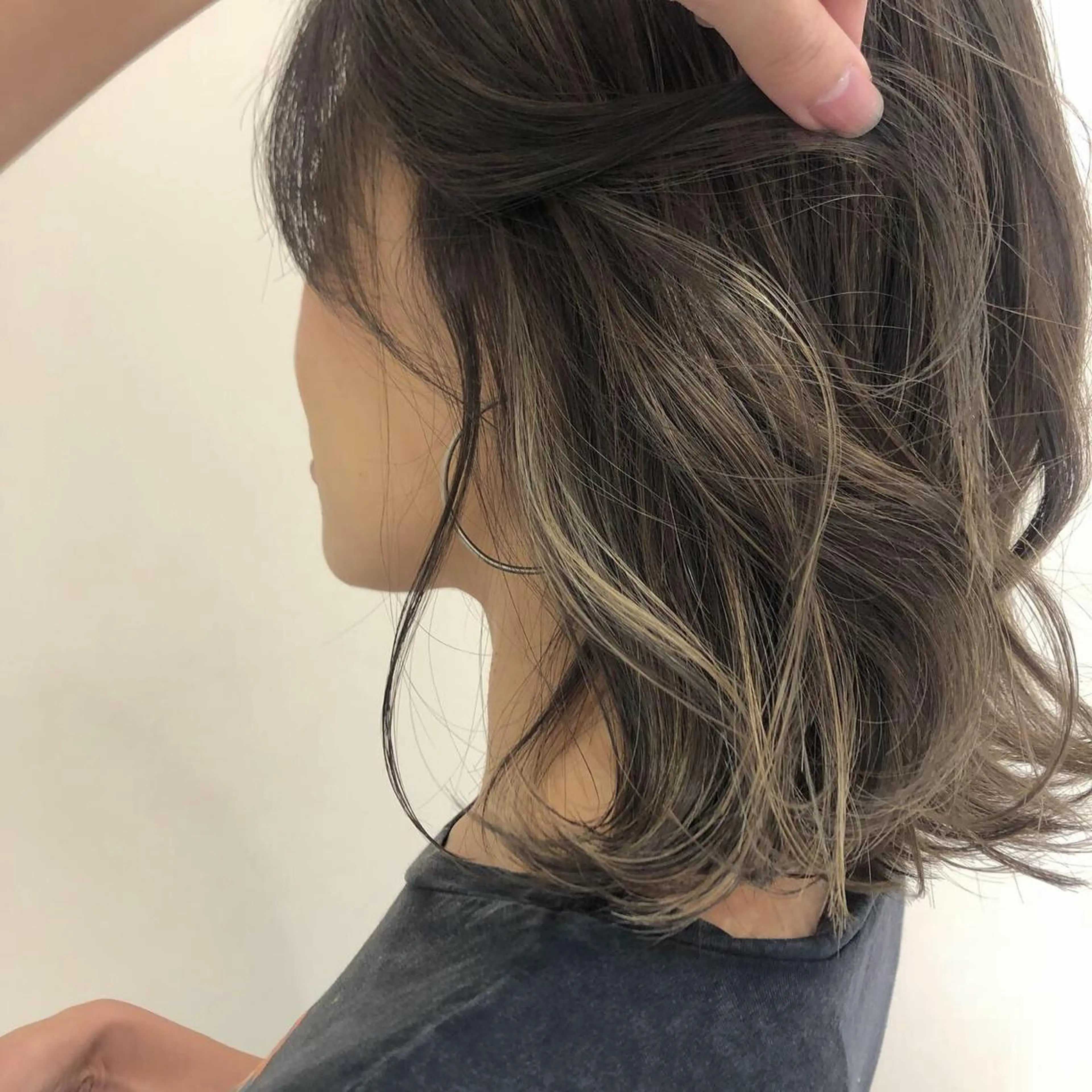 ミディアム カラー カット ヘアカラー marju銀座 マージュギンザのヘアスタイル