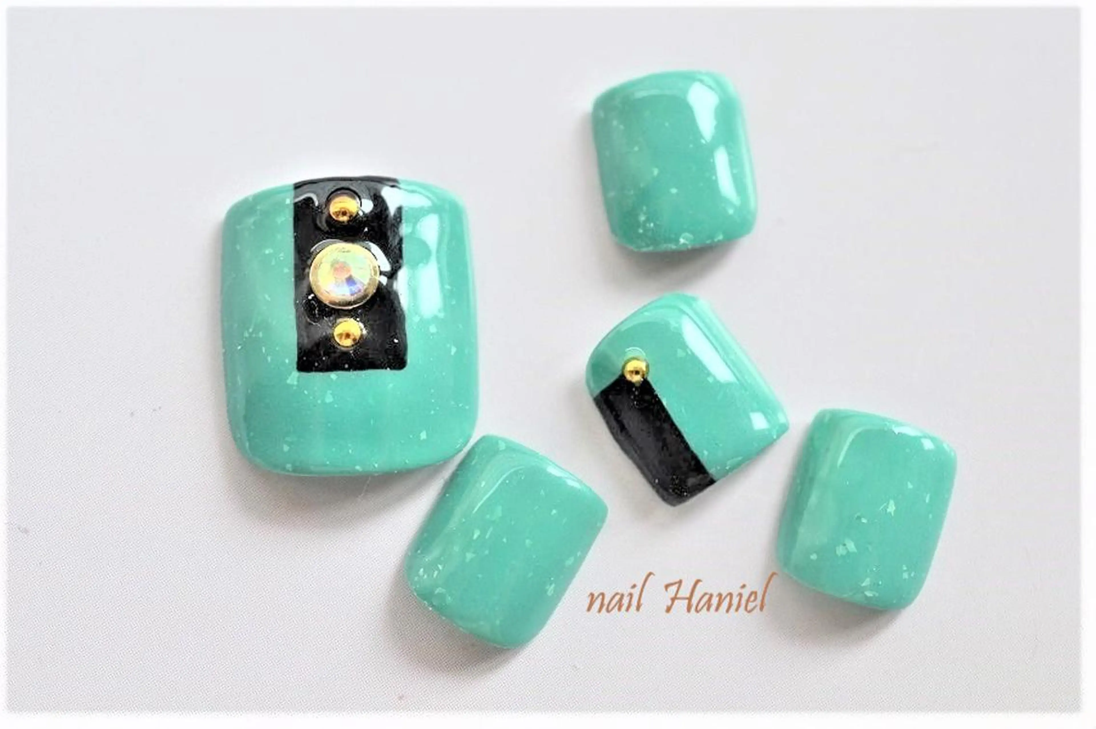 ネイル アートネイル フットネイル ジェルネイル nail Haniel所属・半蔵門サロンハニエル 魅神 ちよのネイルデザイン