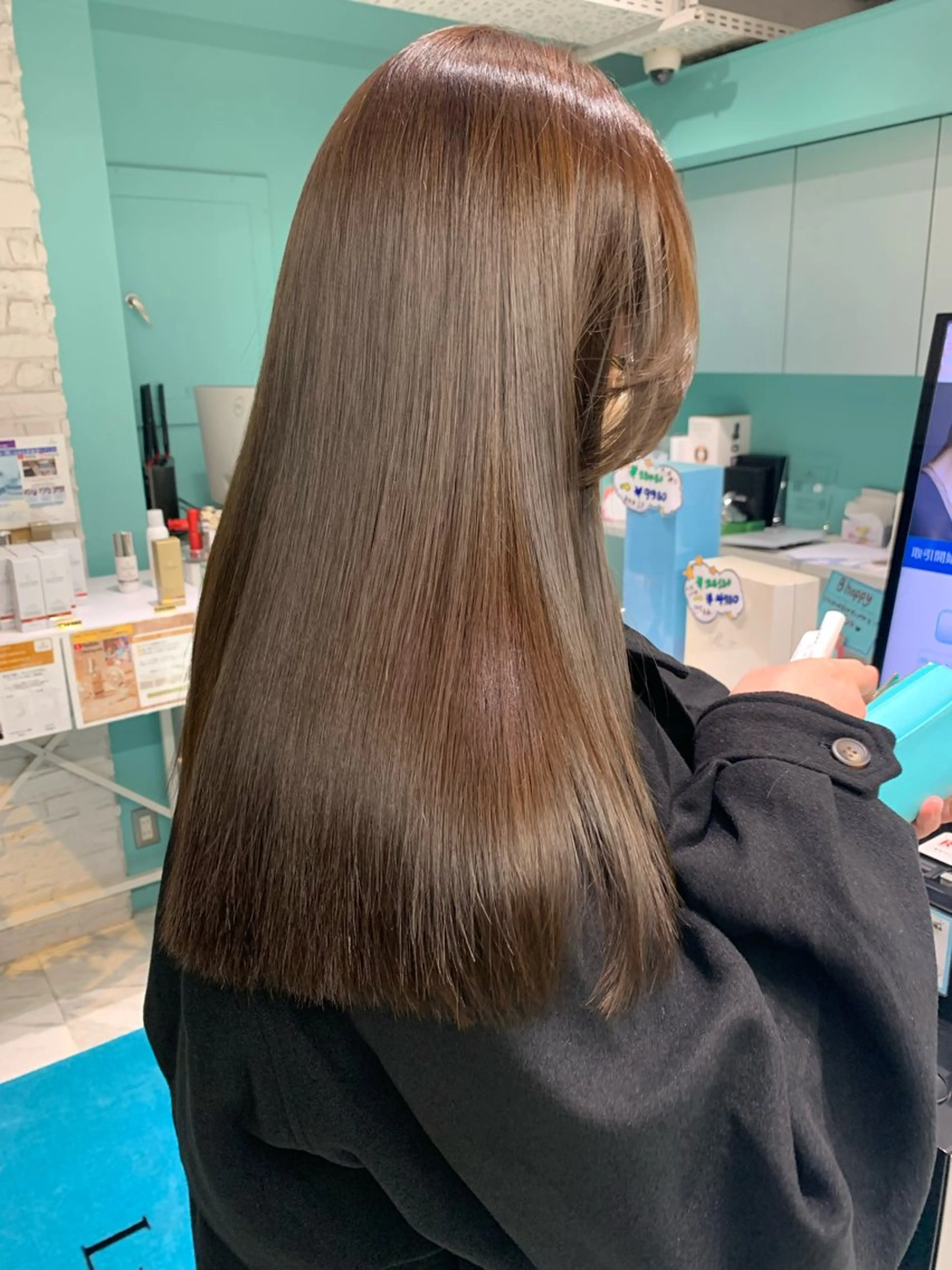 ロング カラー 髪質改善 トリートメント カット ヘアカラー トリートメント 髪質改善　縮毛矯正 池本有宏のヘアスタイル