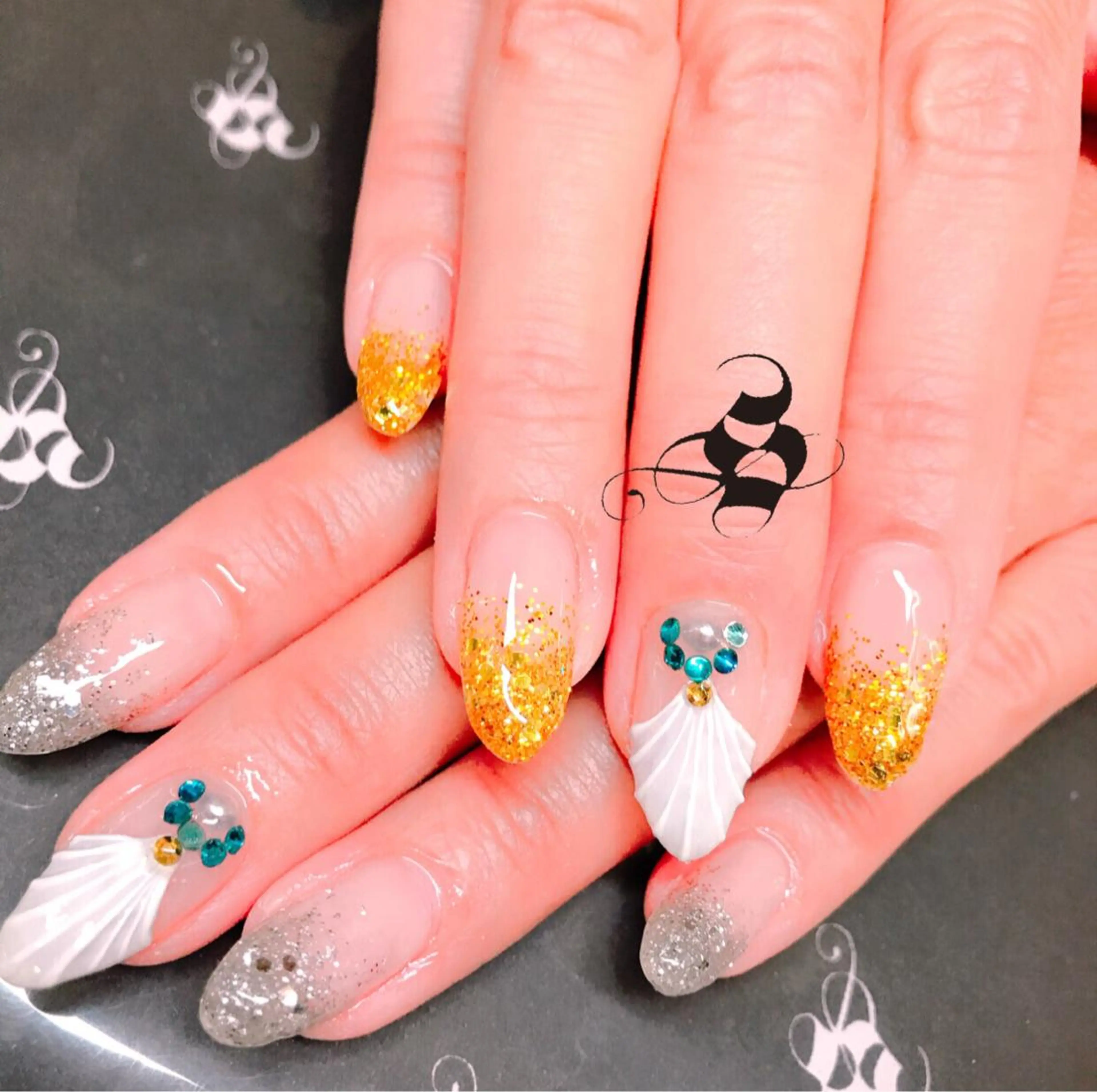 ネイル 長さ出し メンズネイル 持ち込み スカルプネイル ネイルチップ S&S 村田小百合のネイルデザイン