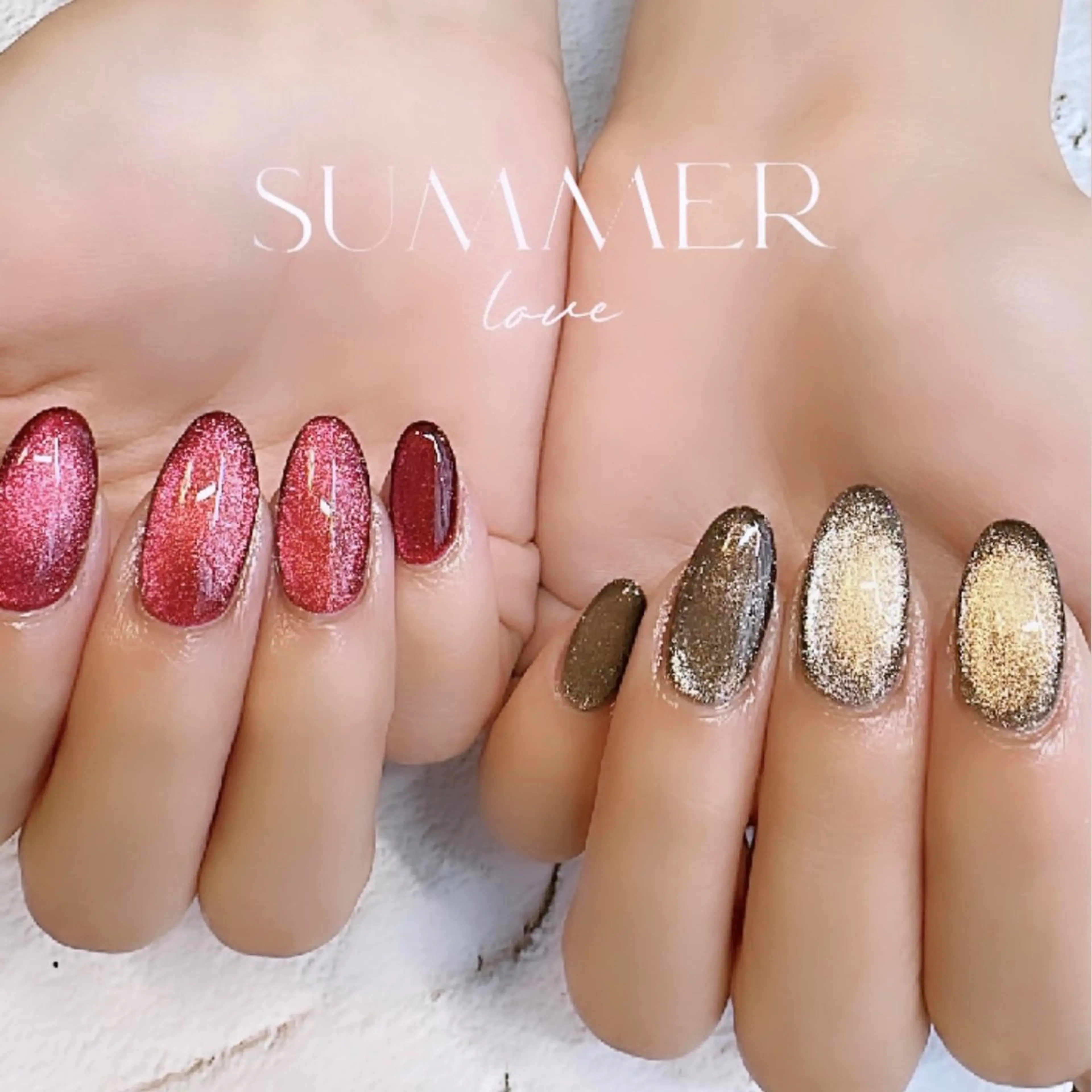 ネイル マグネットネイル ハンドネイル Home salon M nailのネイルデザイン
