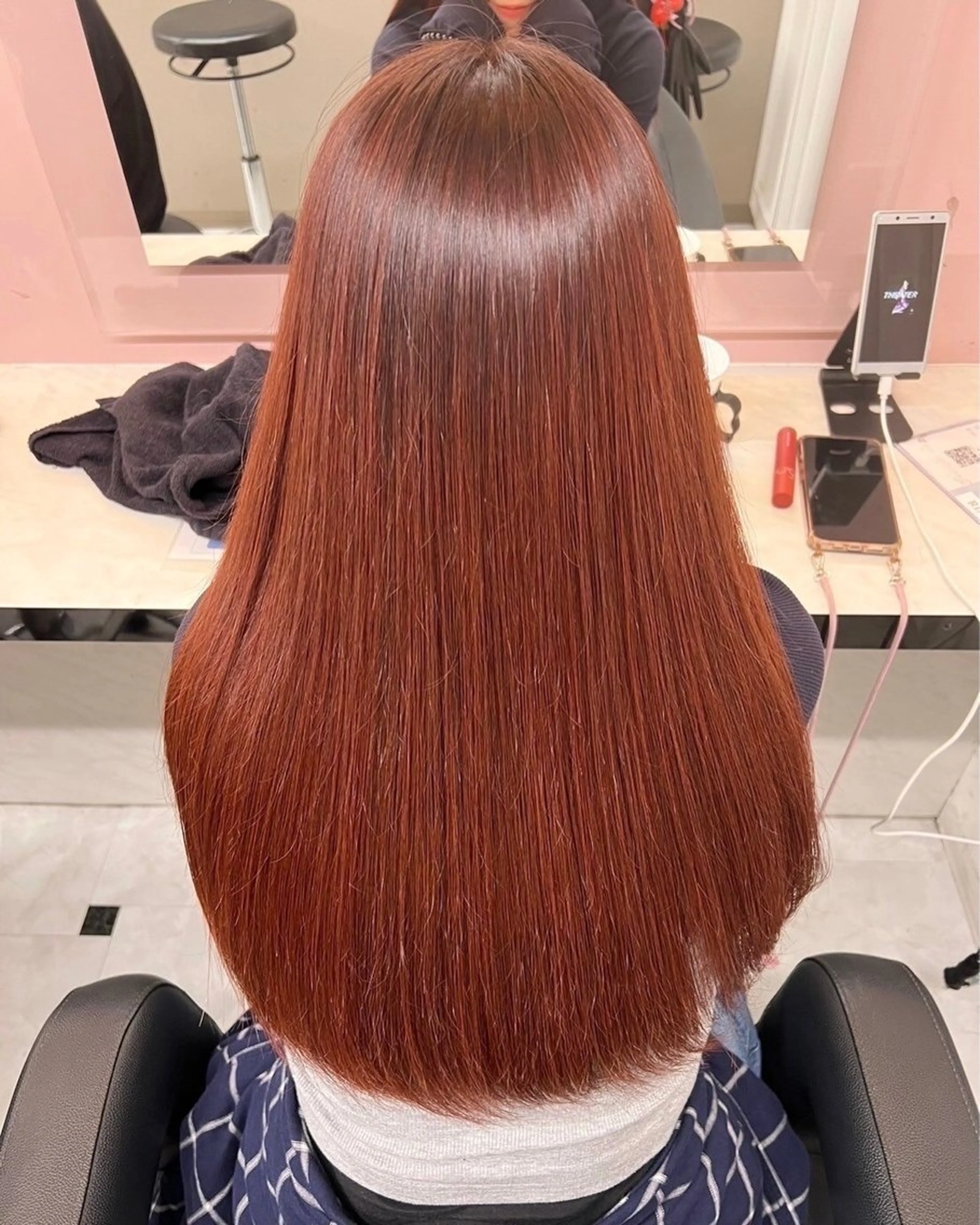 カラー ヘアカラー 夏カラーオレンジ ヘアーひめな🫧のヘアスタイル