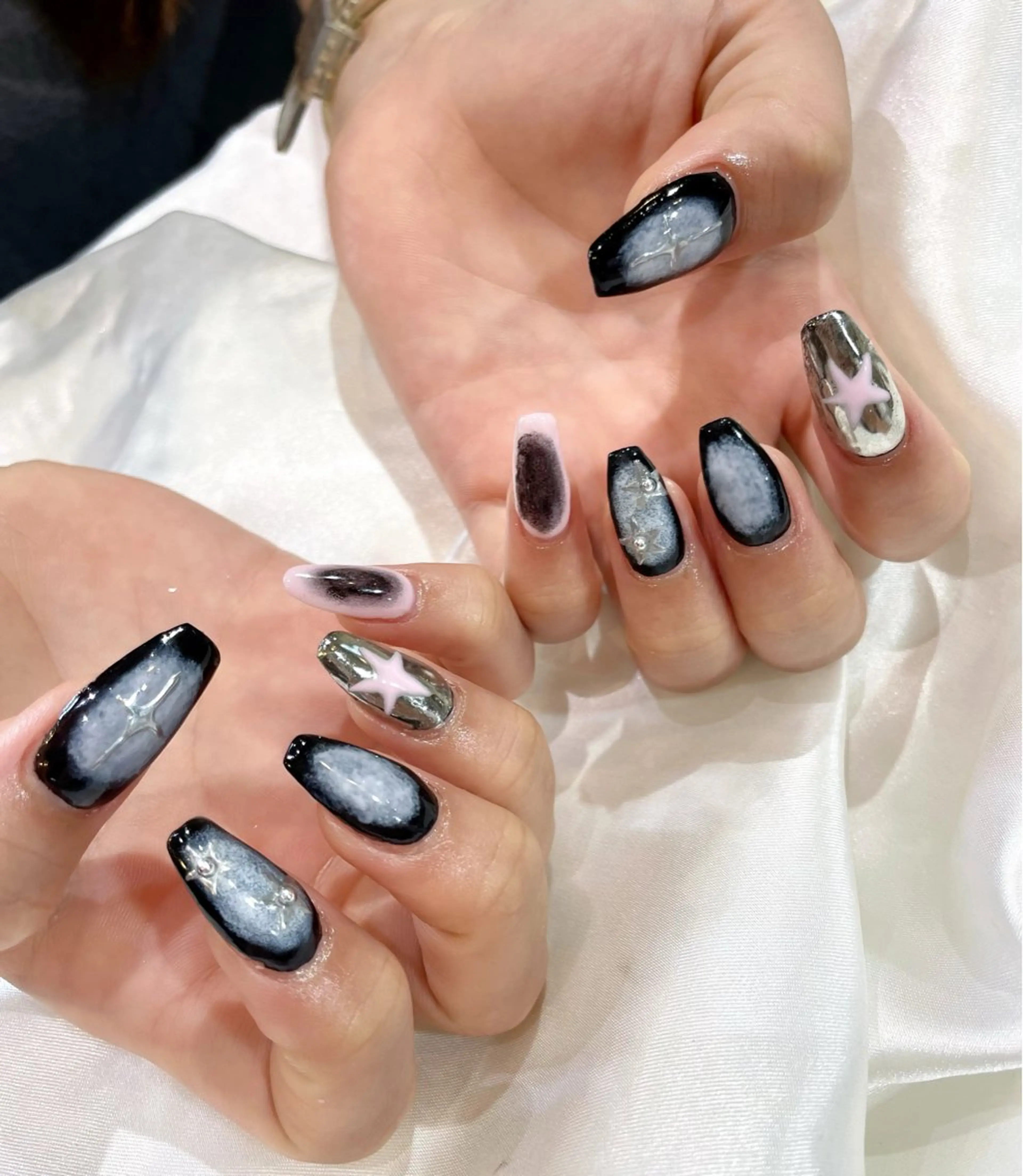 ネイル 持ち込み ピンク ハンドネイル jujur HARUKA🌸のネイルデザイン