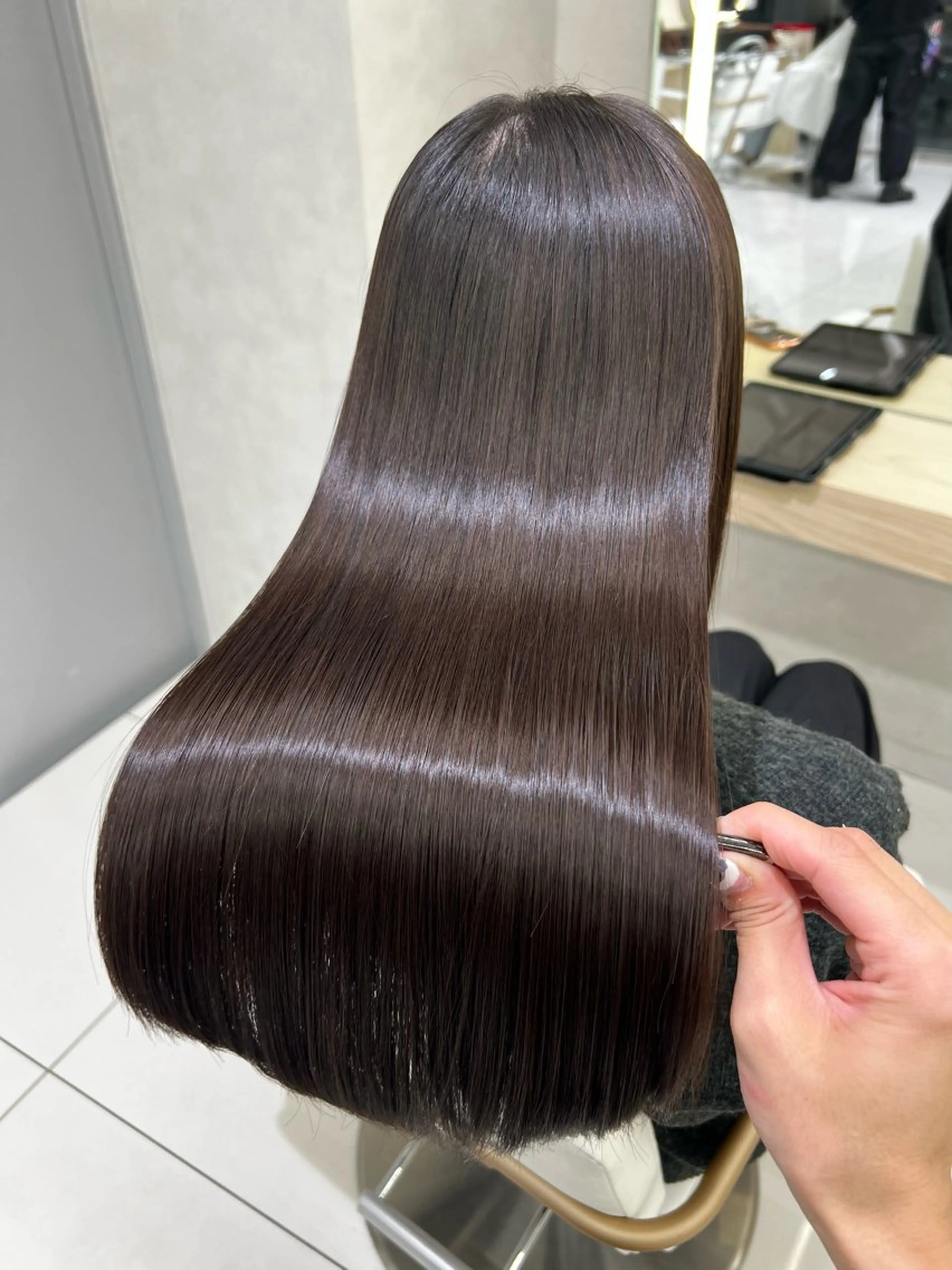 ロング カット ヘアカラー トリートメント レイヤー×透明感 🇰🇷鈴木啓太のヘアスタイル