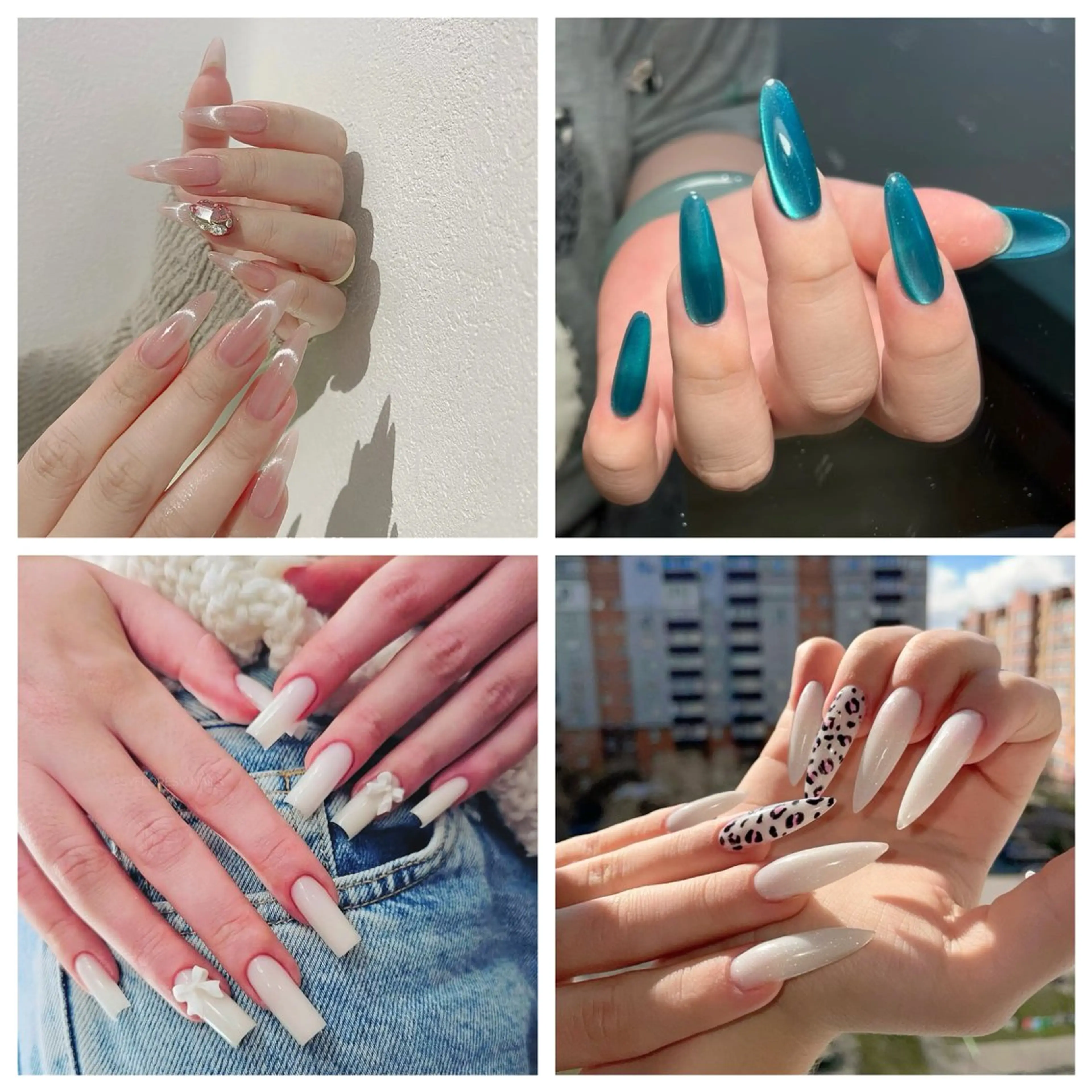 【平日16時前のみ】🦋チップ長さ出し🦋定額デザインB❣️オフ別料金❣️の写真