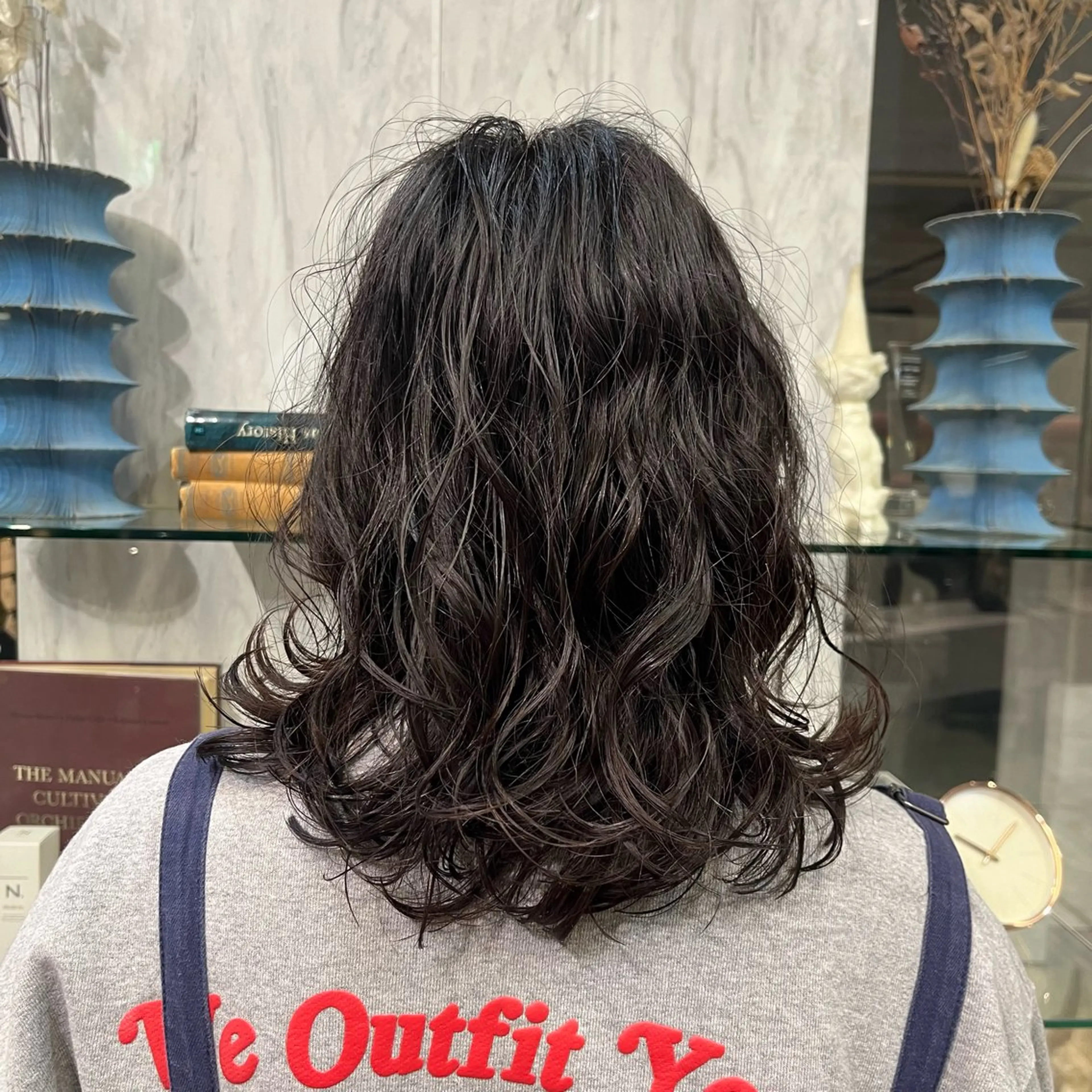 セミロング パーマ セミロングパーマ フクシマ ココのヘアスタイル