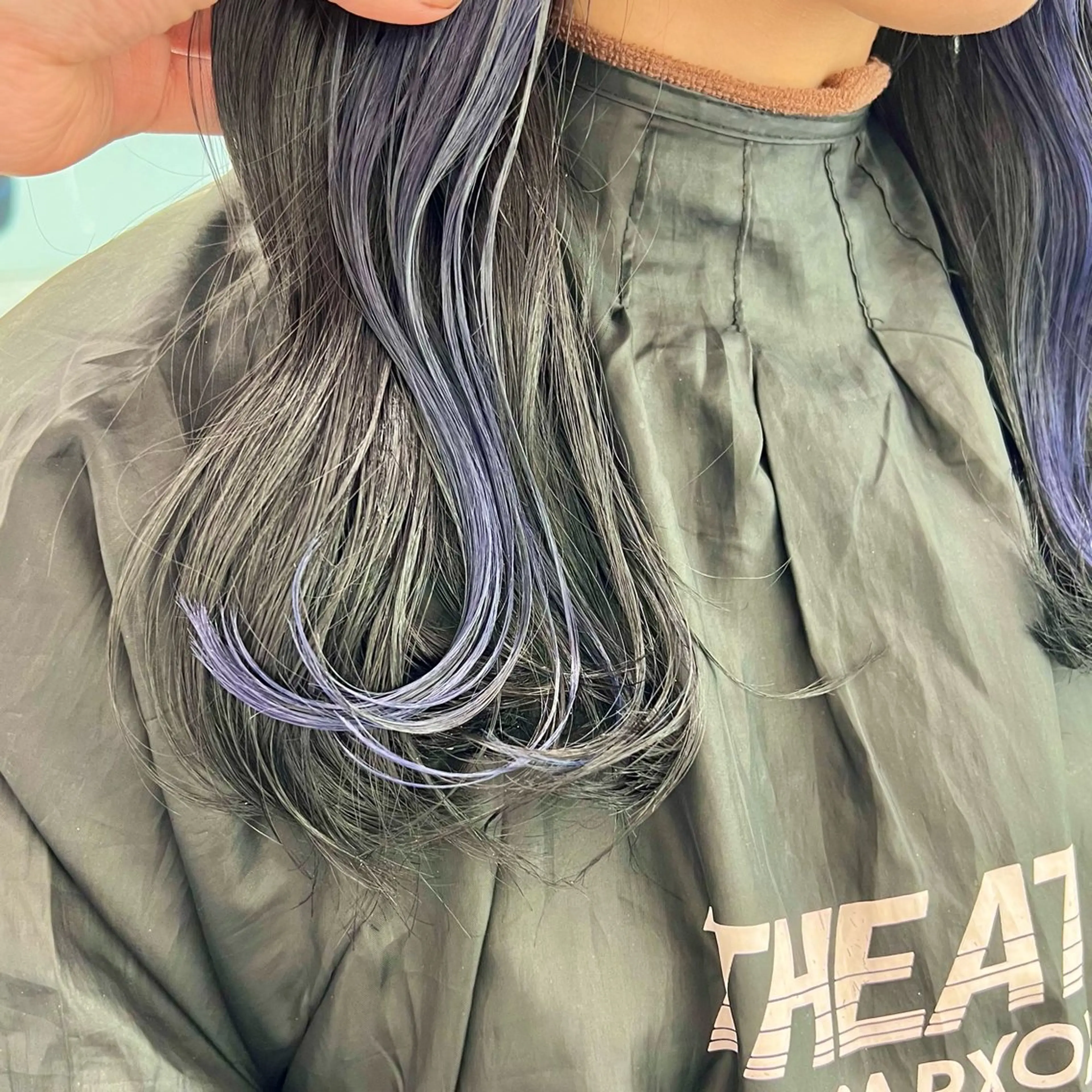 セミロング カラー カット 縮毛矯正 韓国スタイル🇰🇷 トレンドレイヤー🪡のヘアスタイル